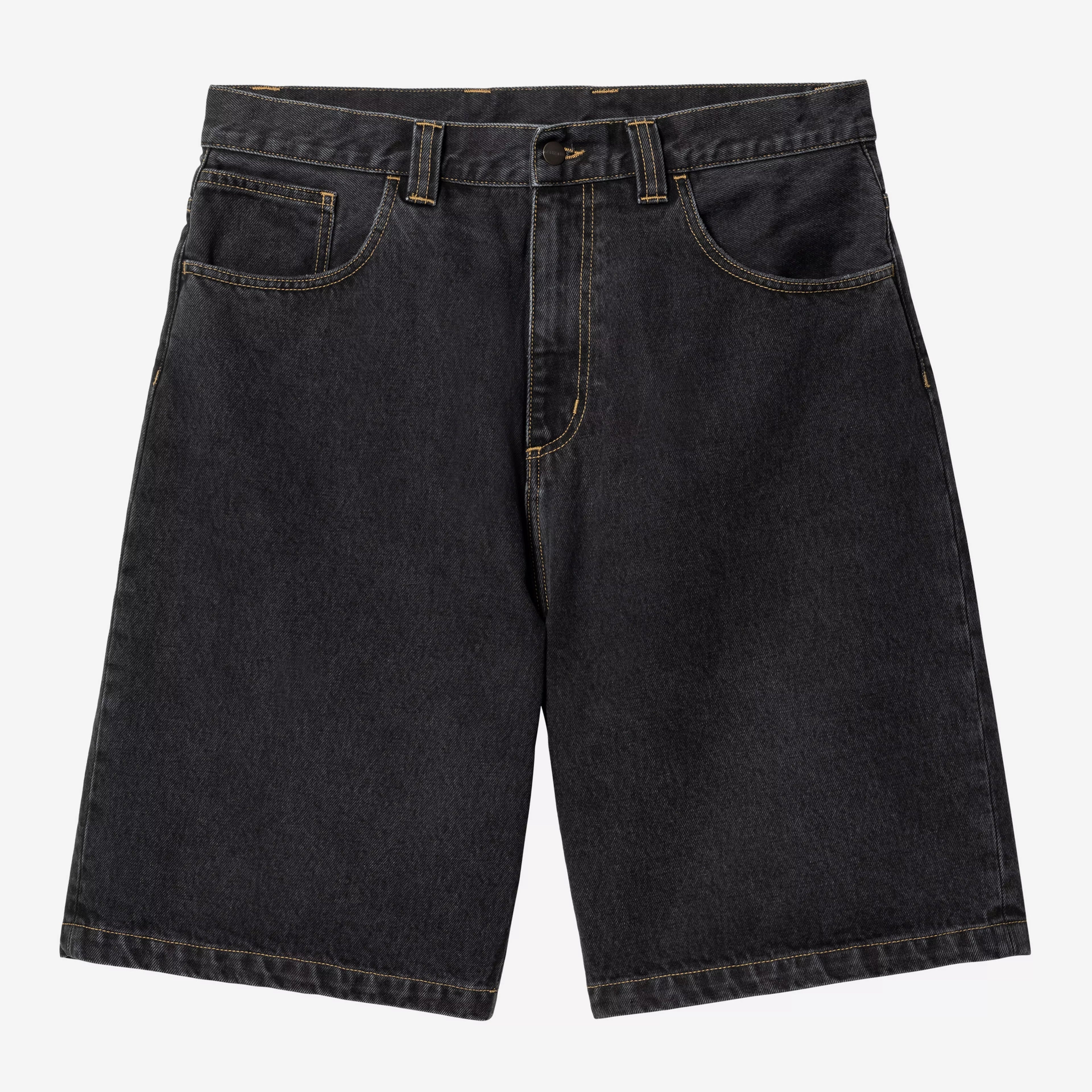 Carhartt WIP Brandon Short - Black Stone Washed