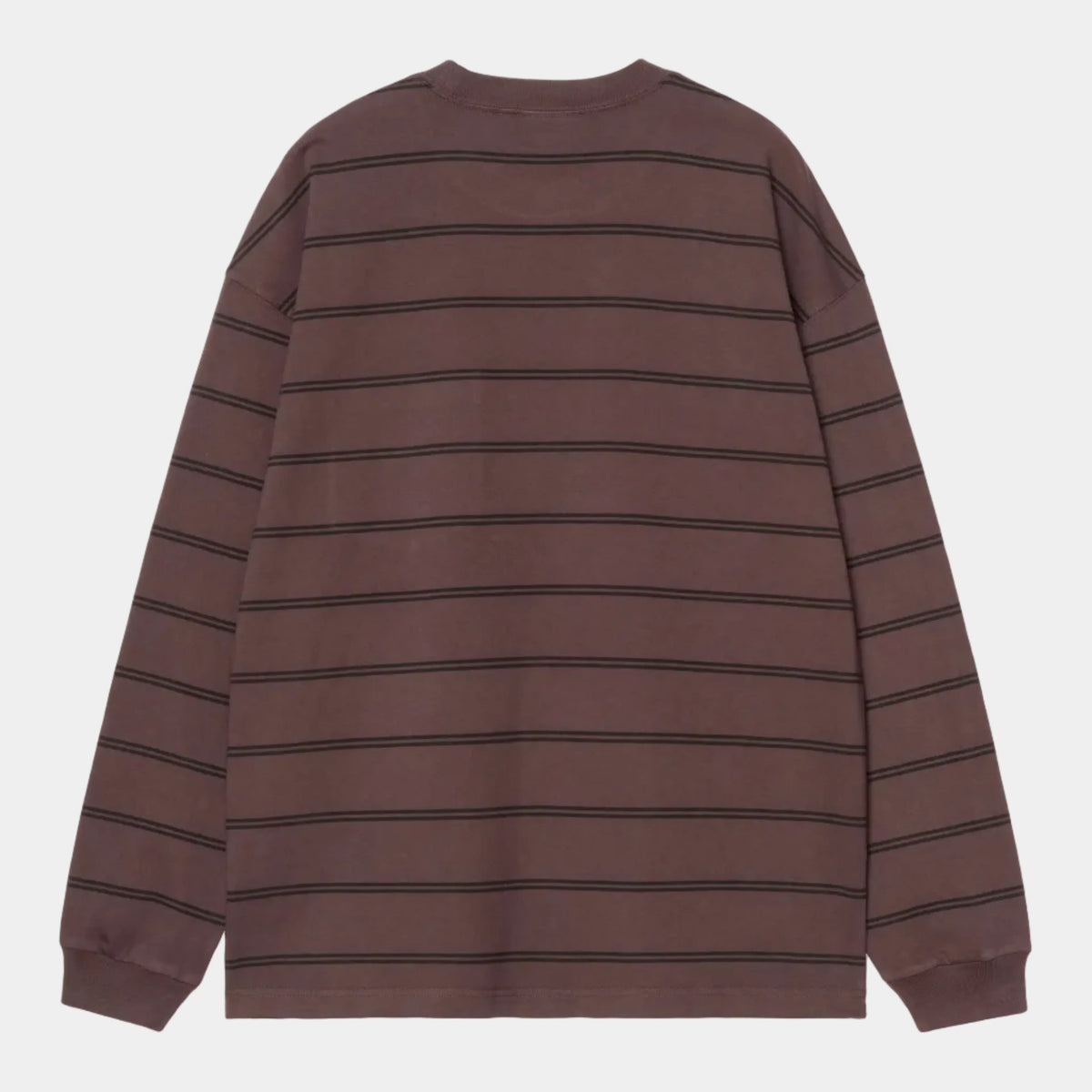 Carhartt WIP Cardona LS Pocket T-Shirt - Cardona Stripe/Natural /Palisander