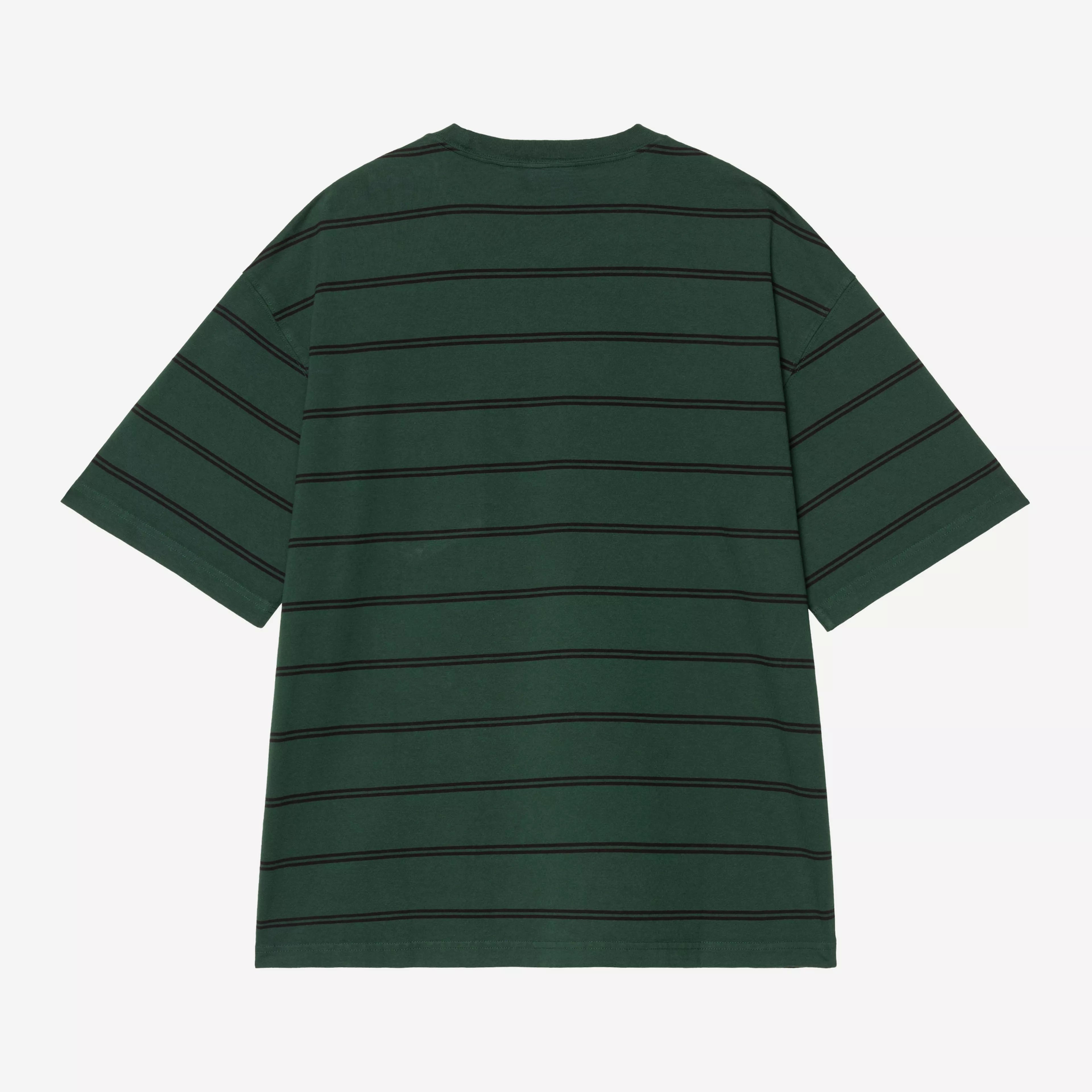 Carhartt WIP Cardona Pocket T-Shirt - Cardona Stripe/Natural/Dark Scarab