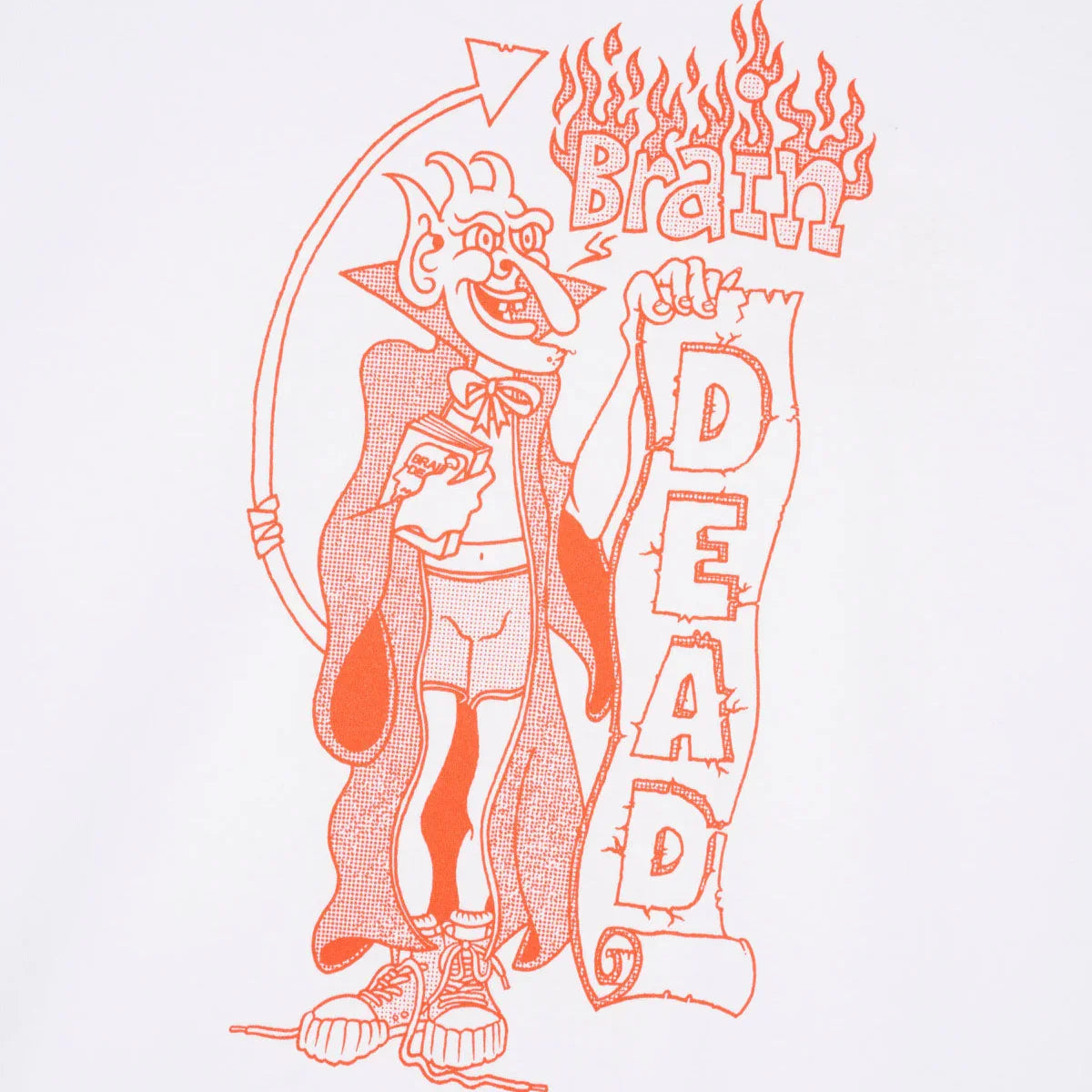Brain Dead Judgement LS T-Shirt - White