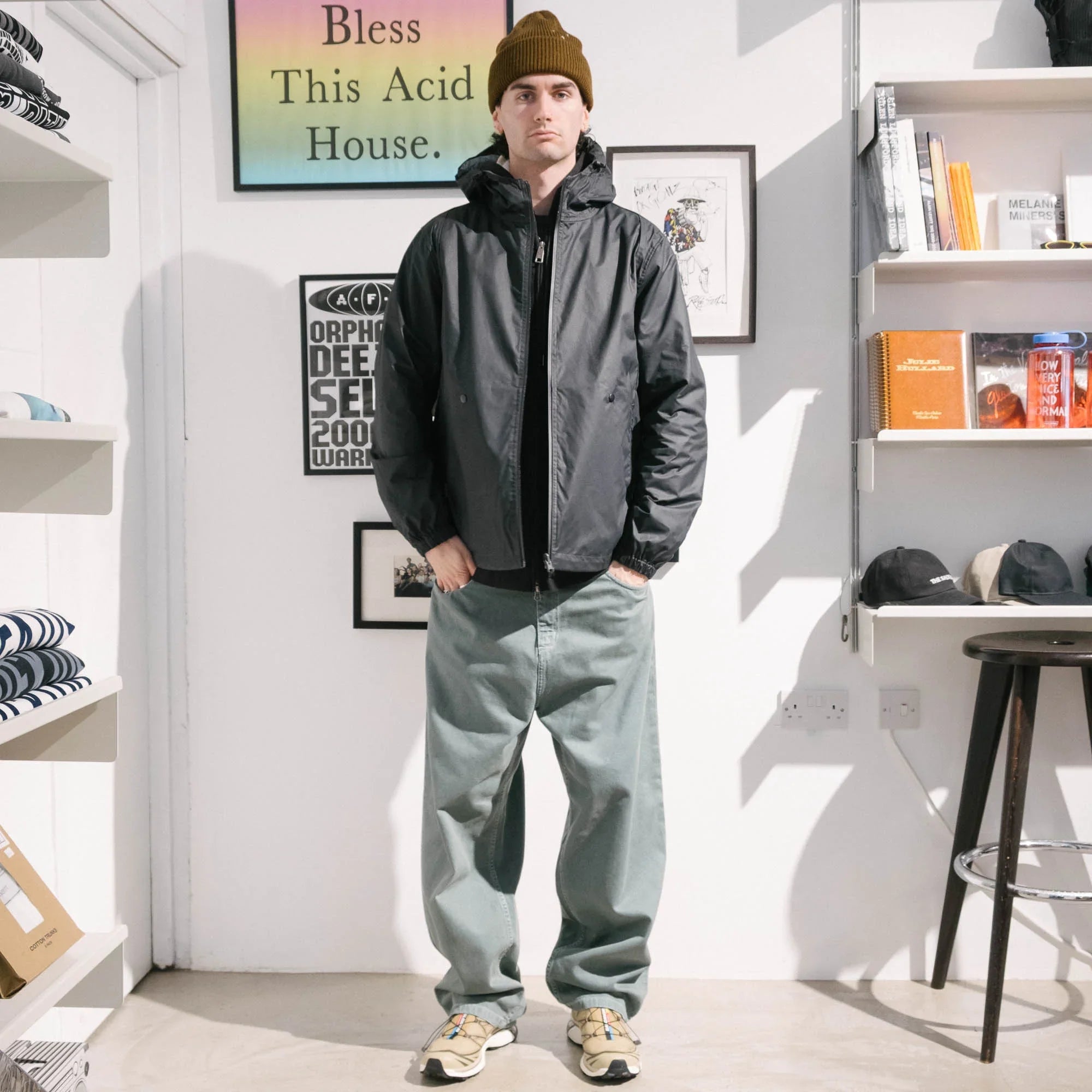 Pop Trading Company Reversible Tech Jacket - Anthracite/Reflective
