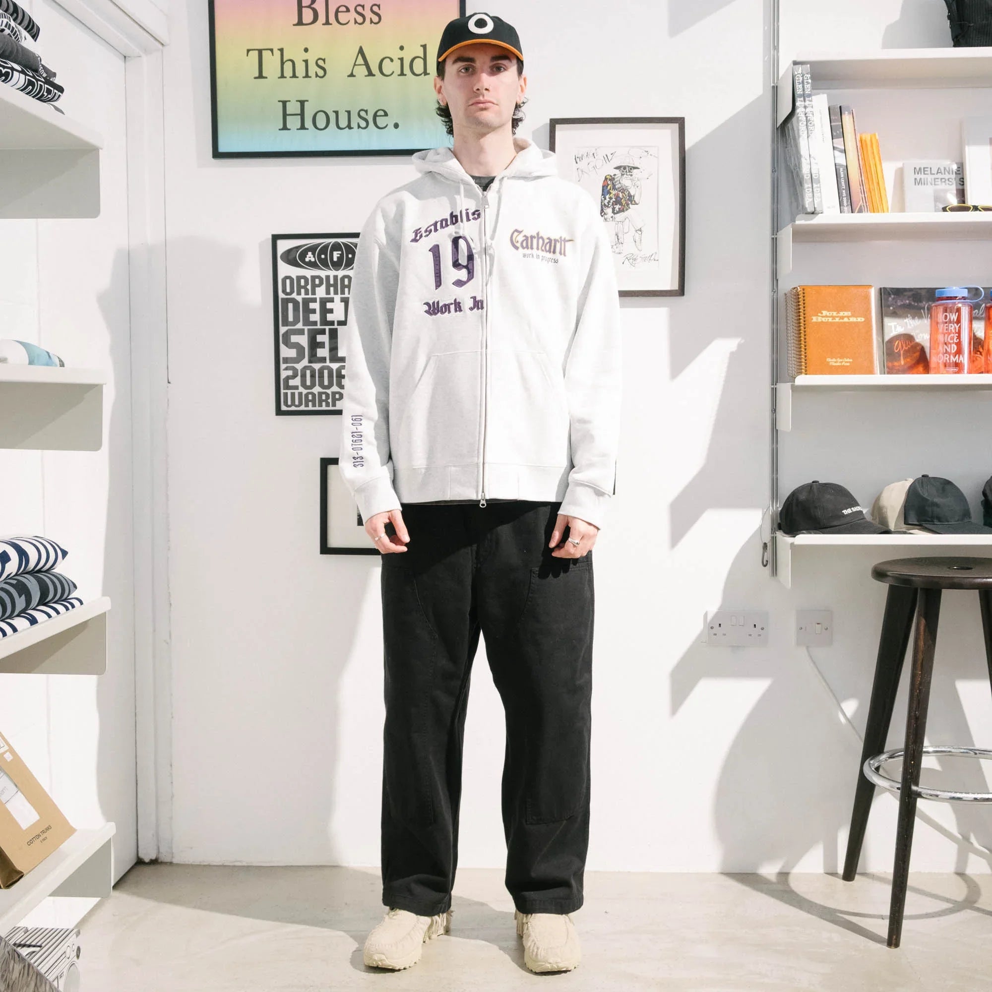 Carhartt WIP Hooded Dual Sweat Jacket - Ash Heather