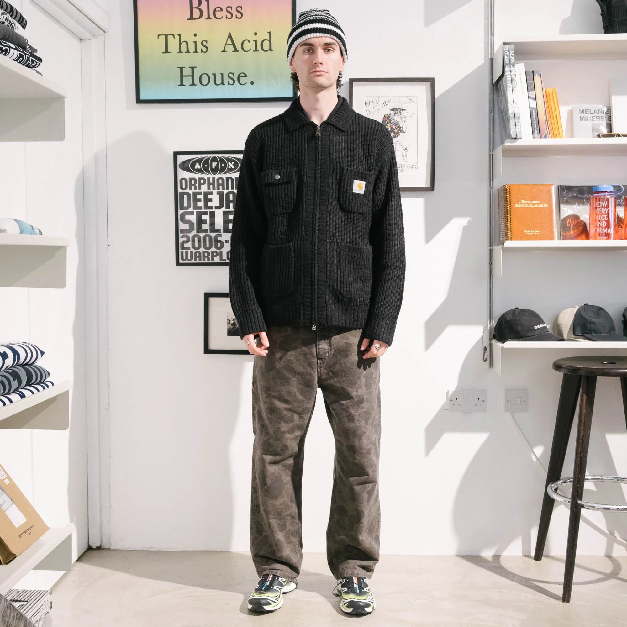 Carhartt WIP Chore Knit Jacket - Black