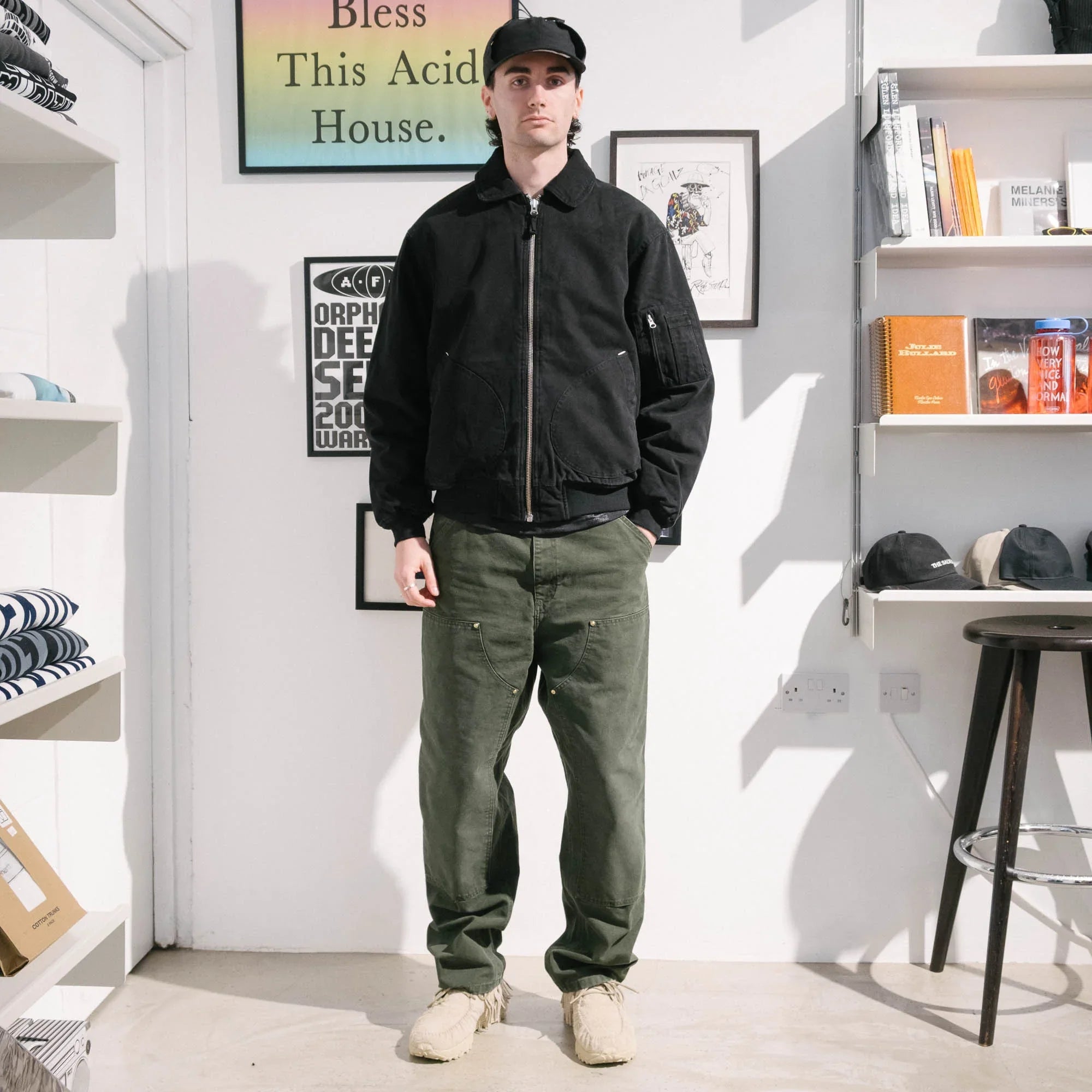 Pop Trading Company Flight Jacket - Black