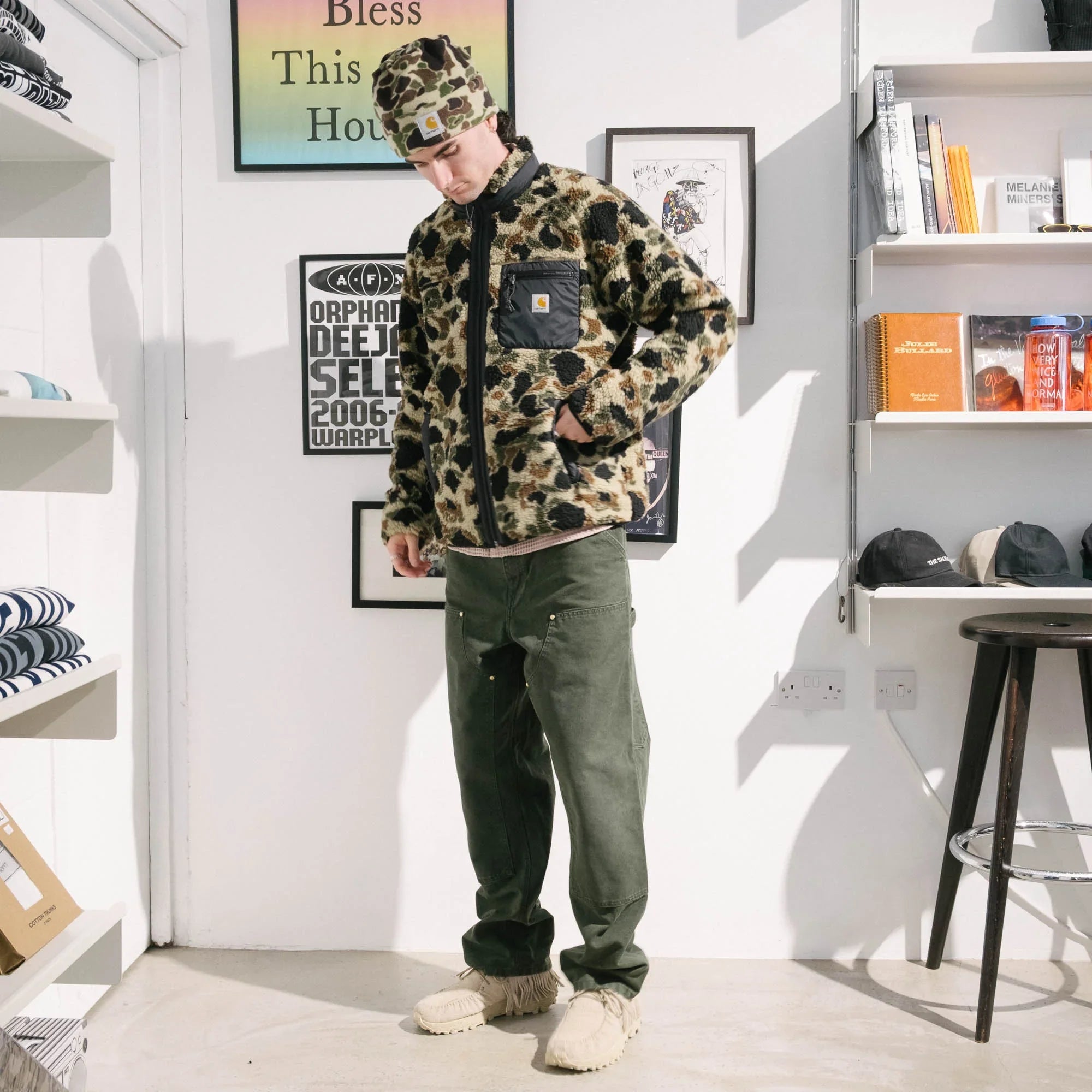 Carhartt WIP Prentis Liner - Camo Duck Jacquard/Green/Black