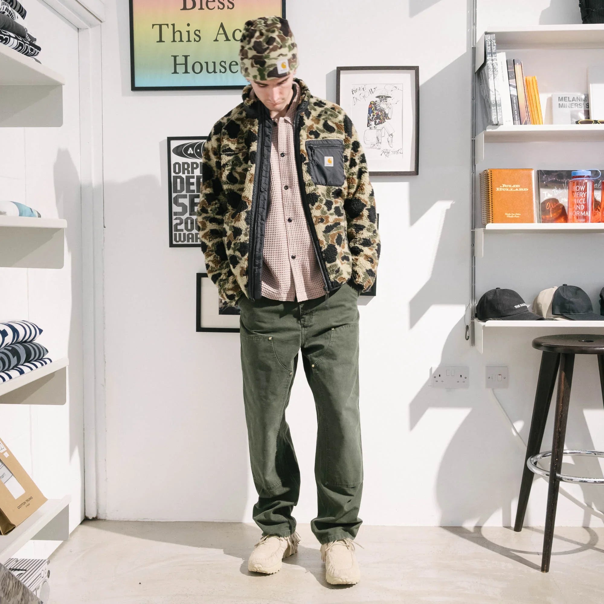 Carhartt WIP Prentis Liner - Camo Duck Jacquard/Green/Black