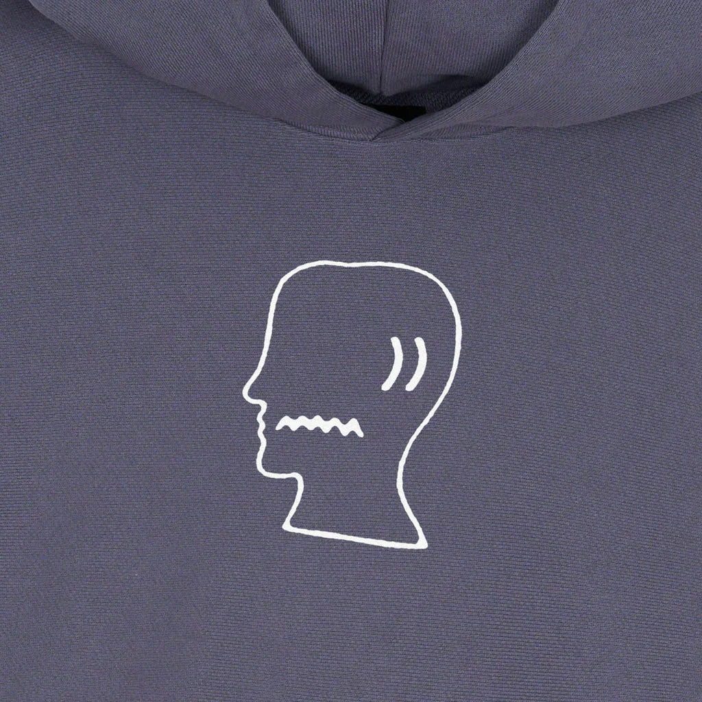 Brain Dead Logo Head Hoodie - Slate