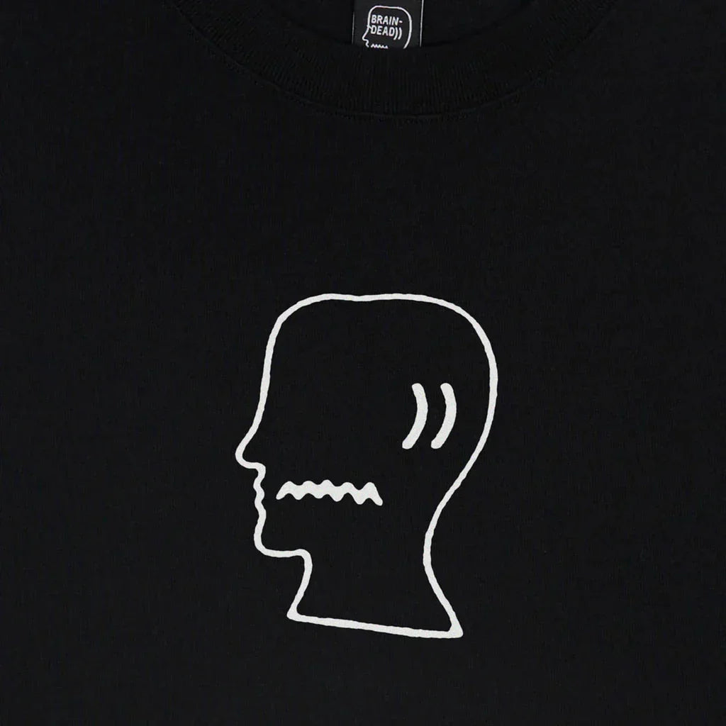Brain Dead Logo Head T-Shirt - Black