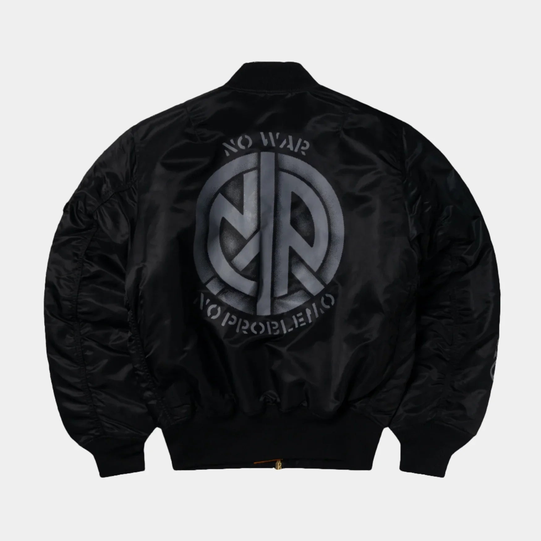 No Problemo x Alpha Industries No War MA-1 Jacket - Black