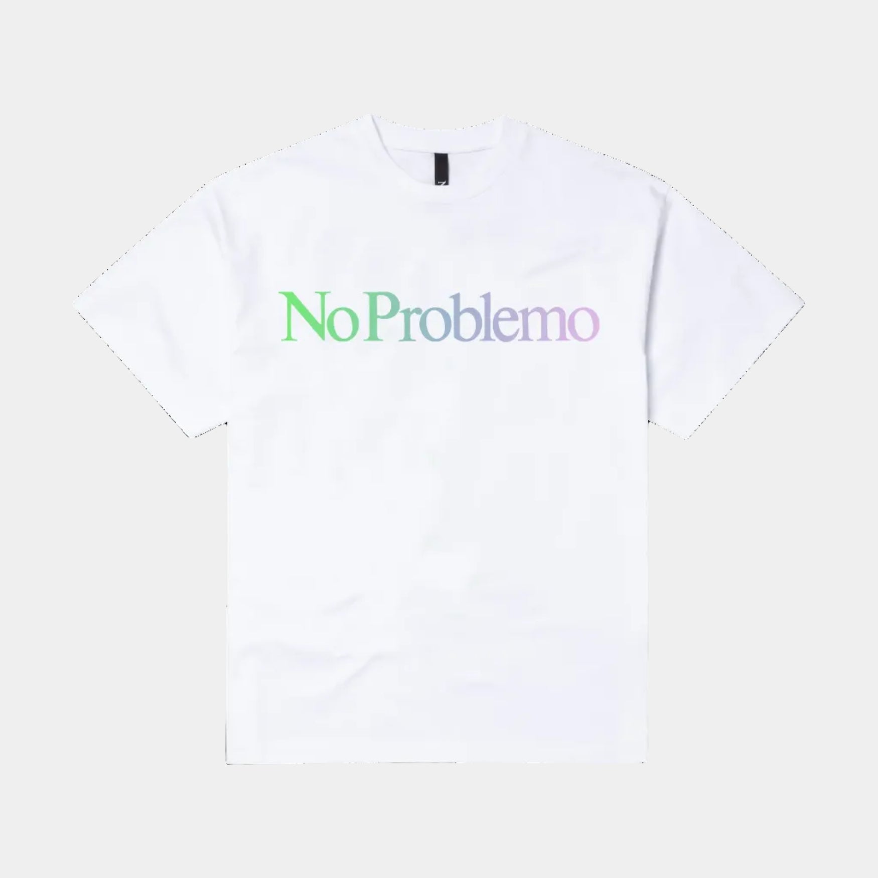 No Problemo Gradient SS Tee - White