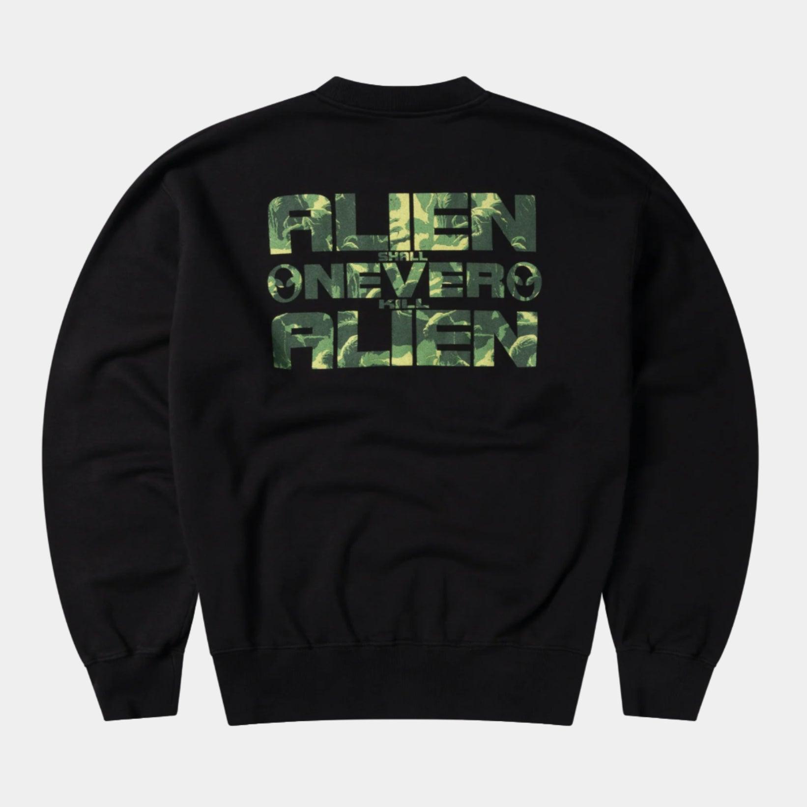No Problemo Alien Shall Not Sweatshirt - Black - Never Never