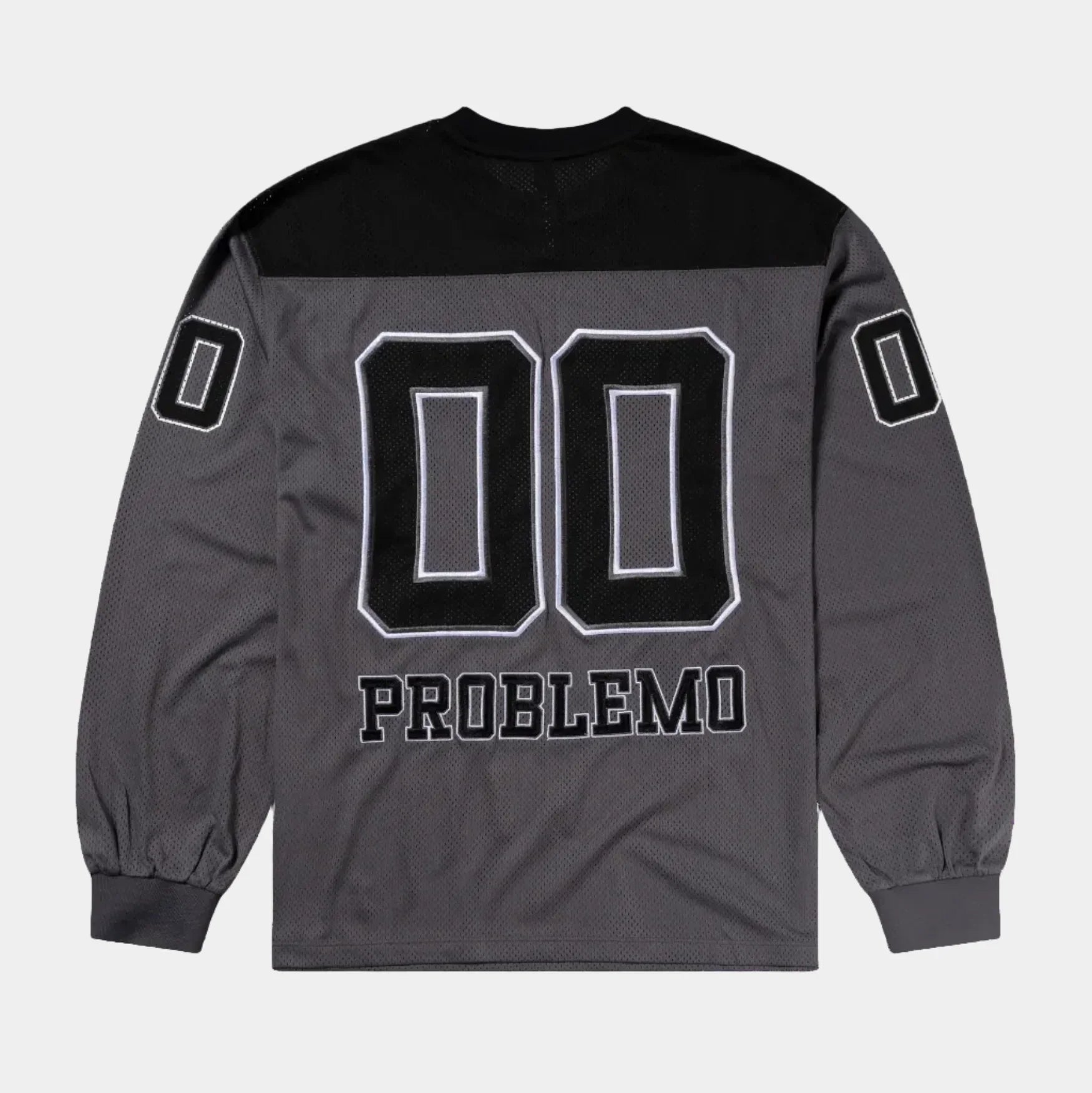 No Problemo NYP Sports Poly LS Jersey - Charcoal - Never Never