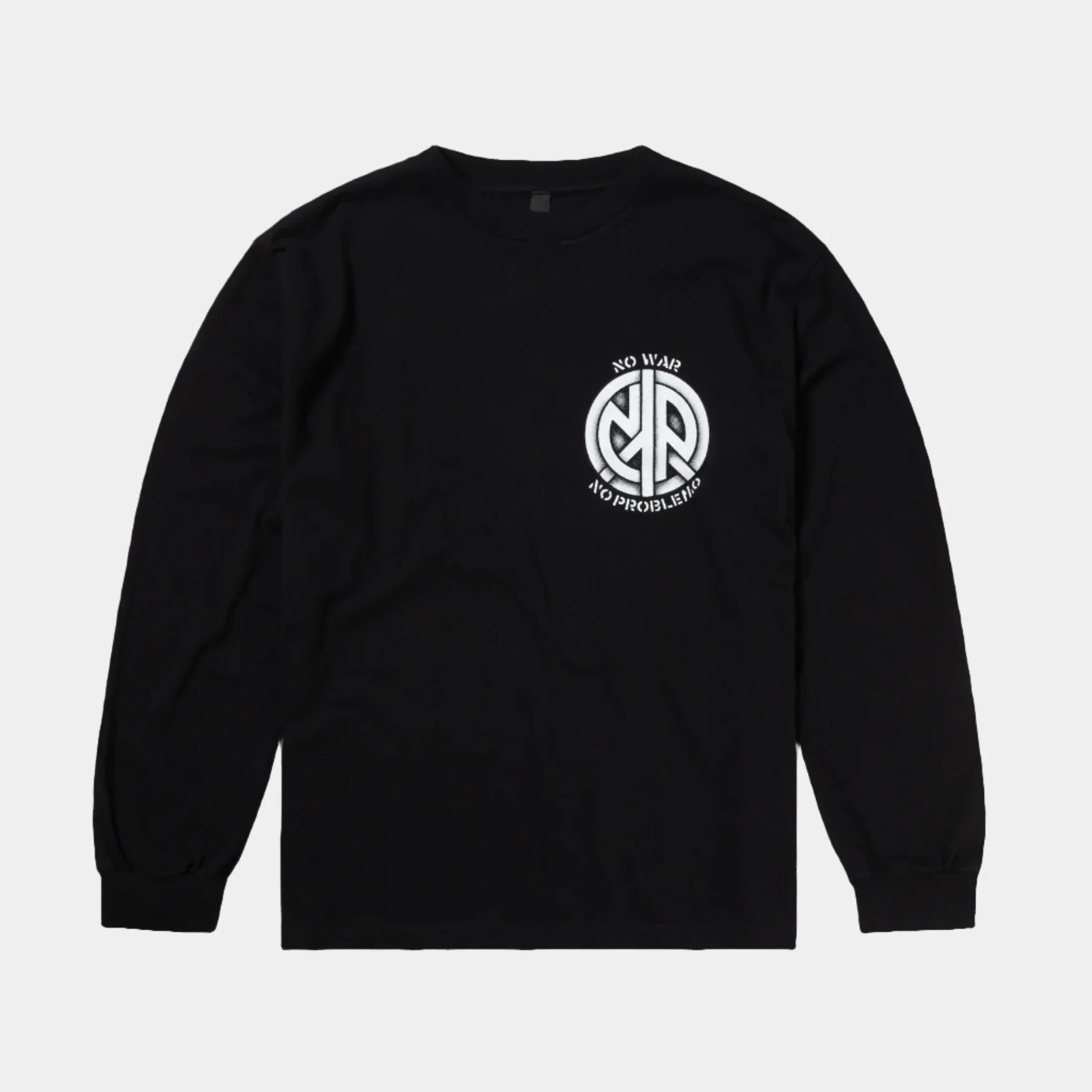 No Problemo No War LS Tee - Black