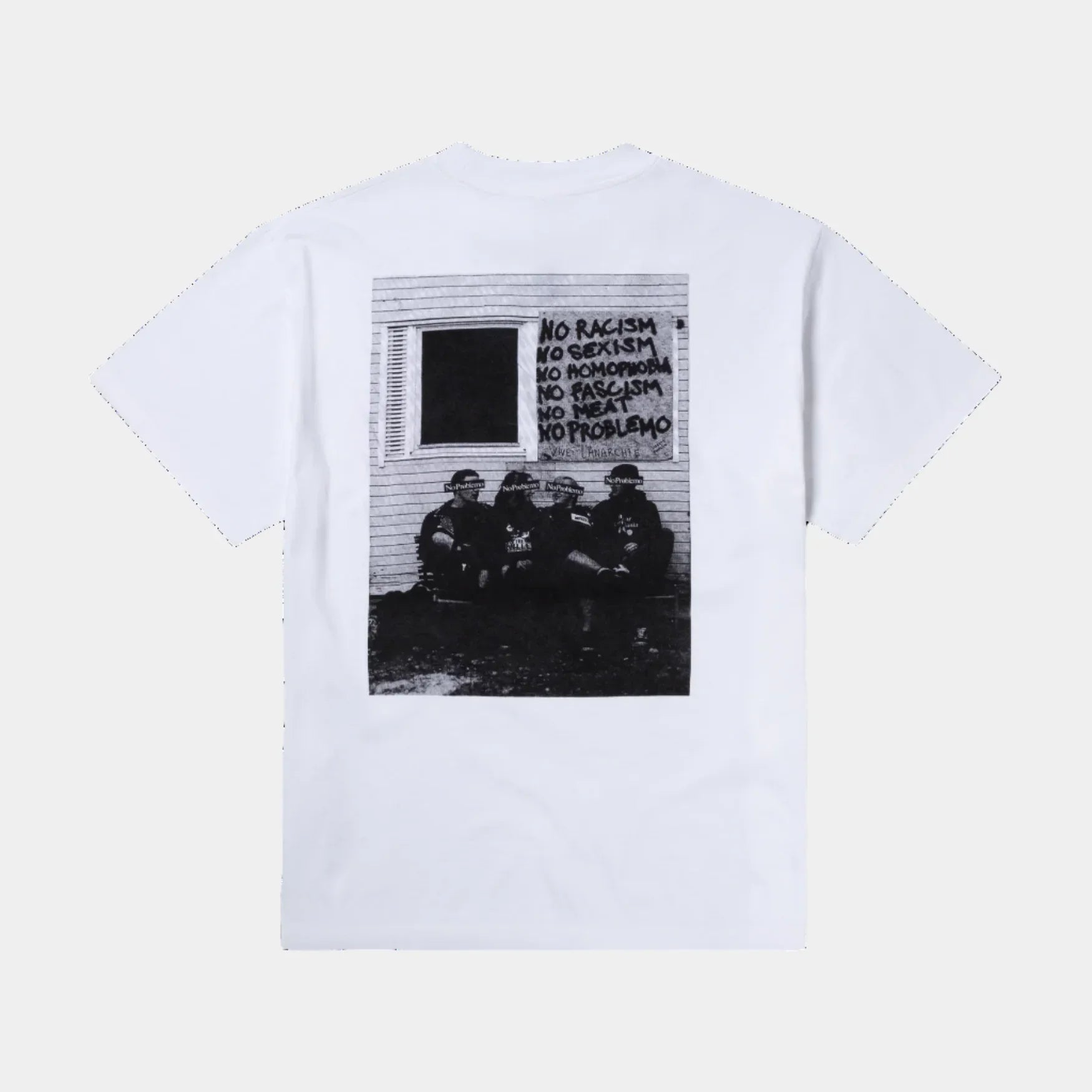 No Problemo No War SS Tee - White
