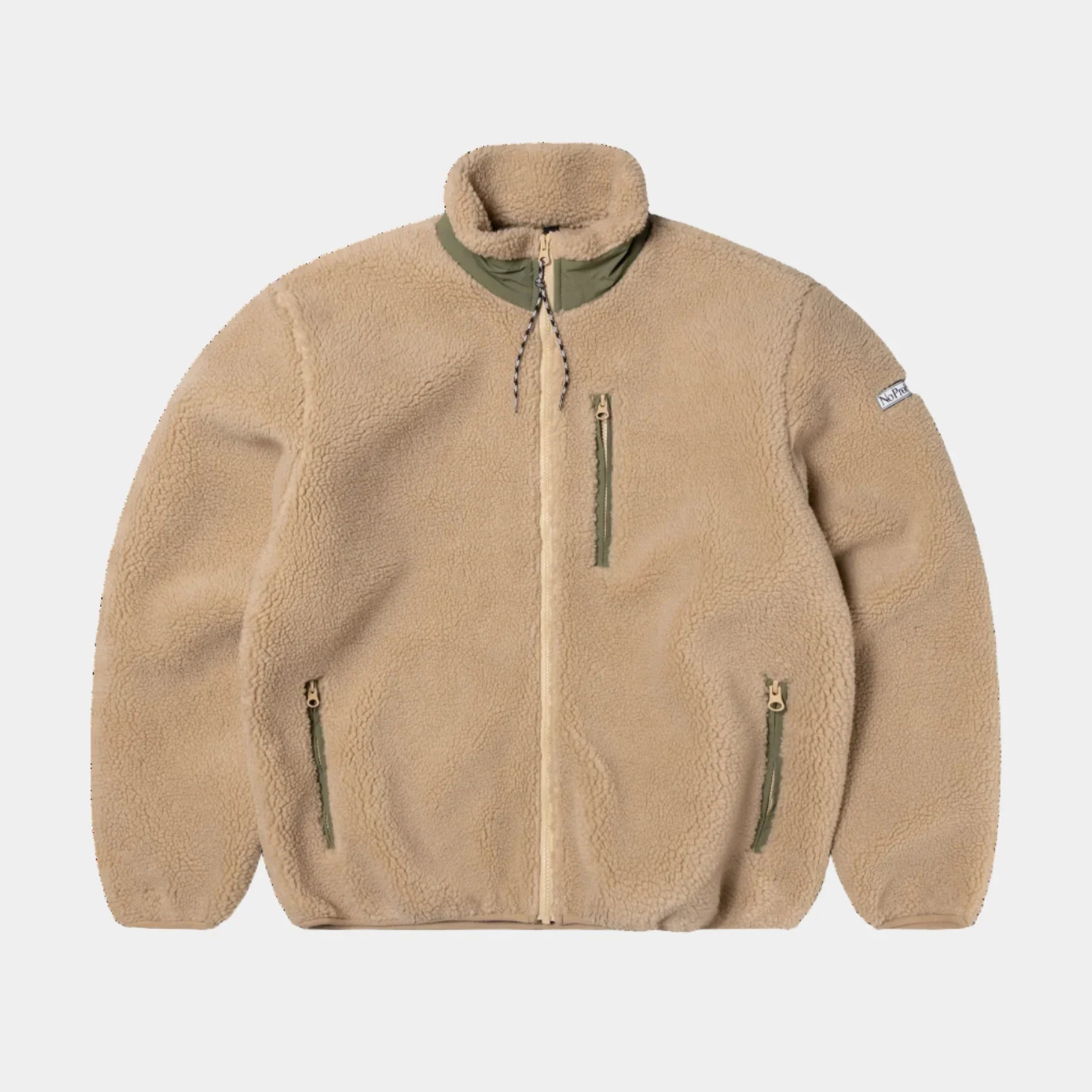 No Problemo Forest Heavy Fleece Jacket - Ecru