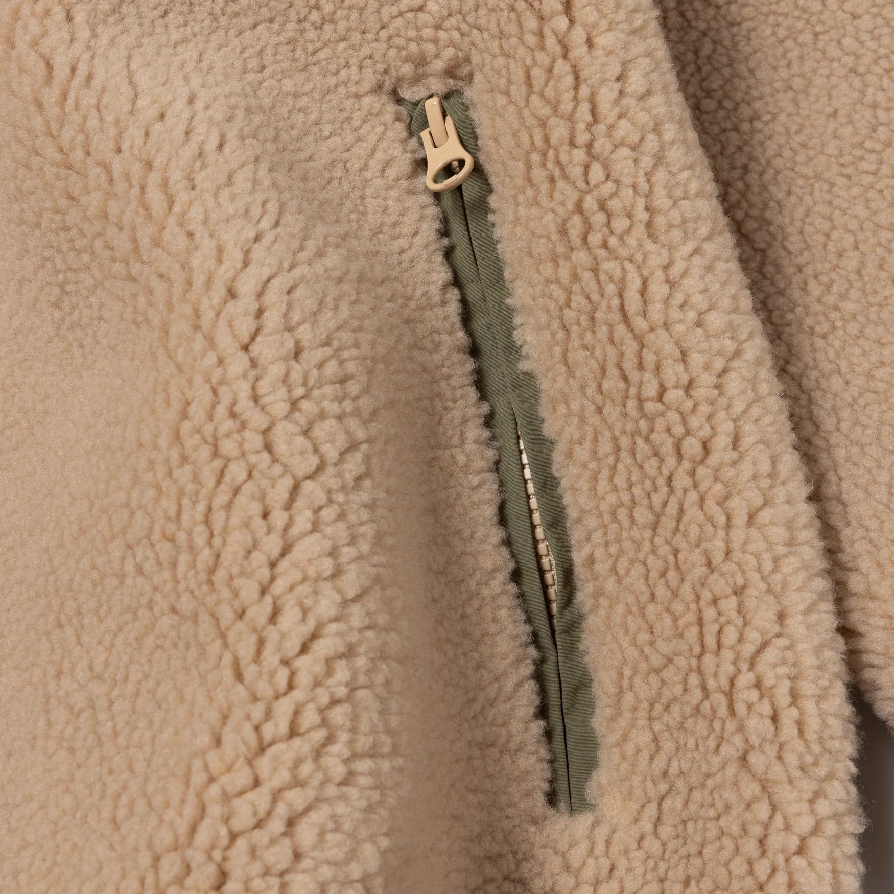 No Problemo Forest Heavy Fleece Jacket - Ecru