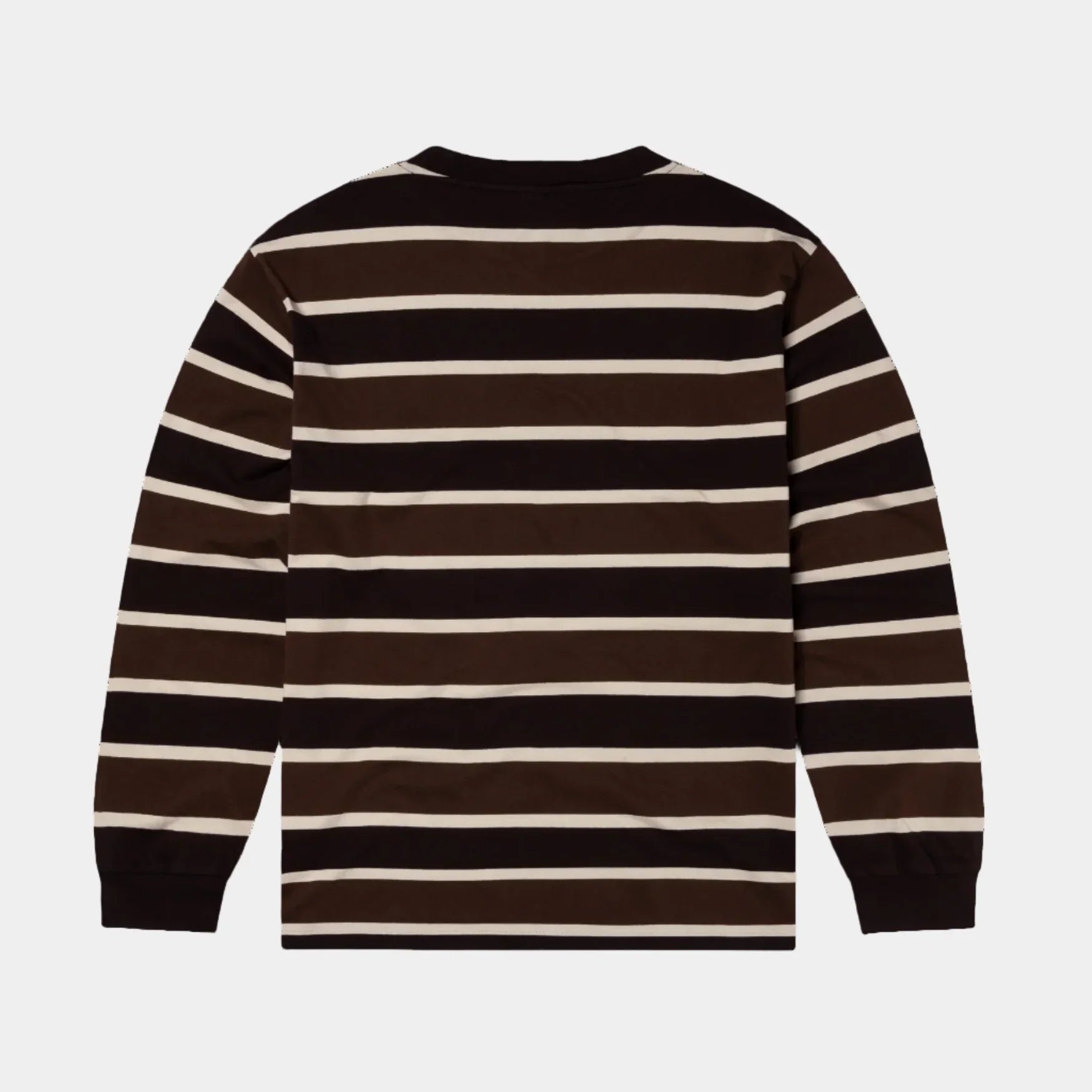 No Problemo Striped LS Tee - Brown