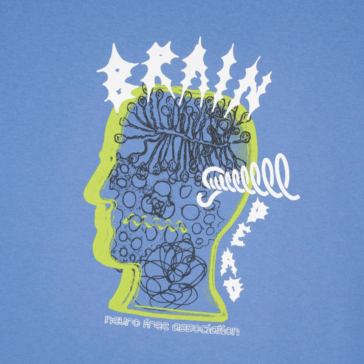 Brain Dead Ringing Ear T-Shirt - Blue