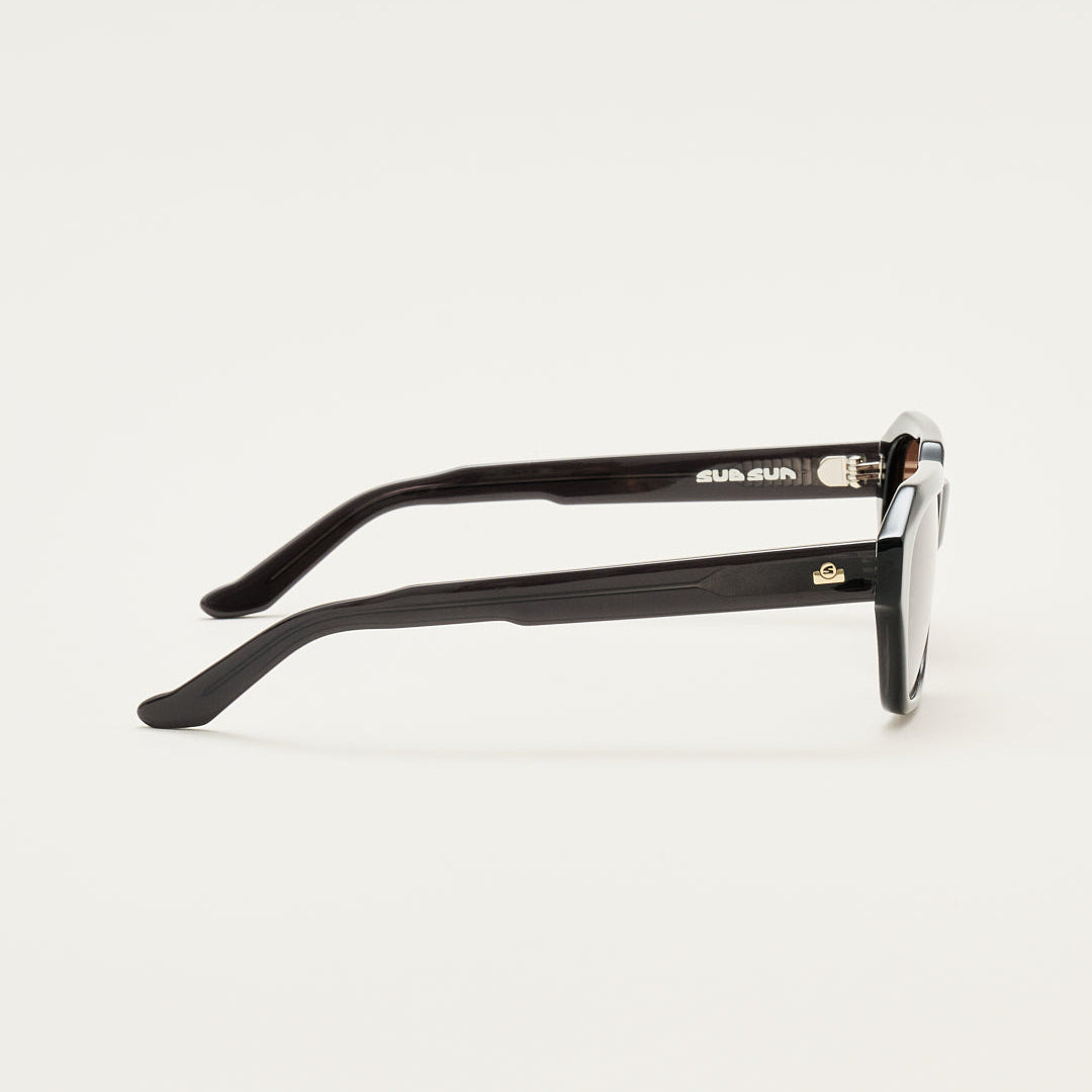 Sub Sun SUB002 Sunglasses - Transparent Black/Brown