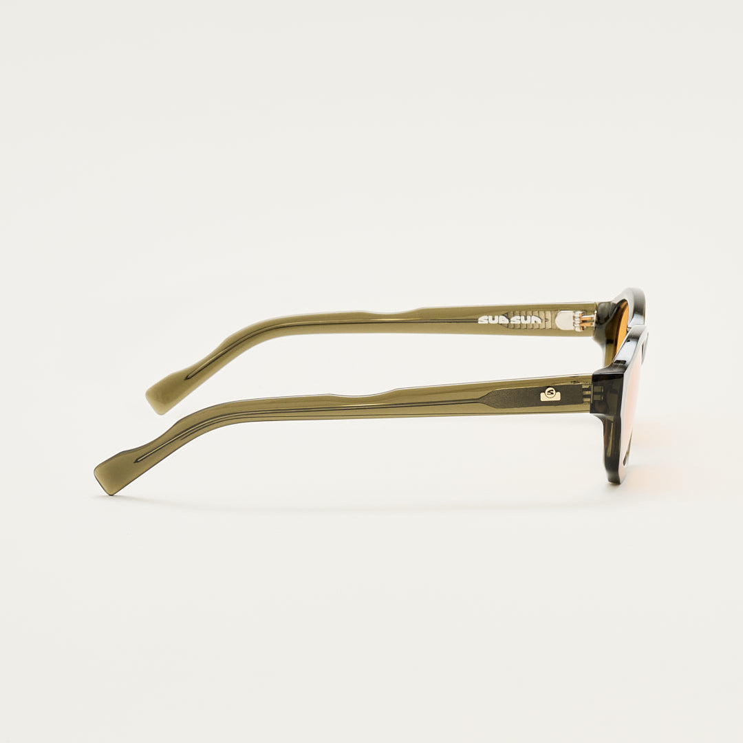 Sub Sun SUB004 Sunglasses - Transparent Green/Orange
