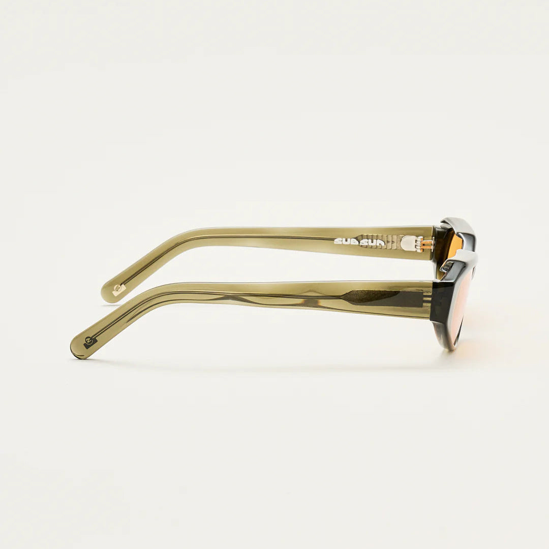 Sub Sun SUB015 Sunglasses - Transparent Green/Orange