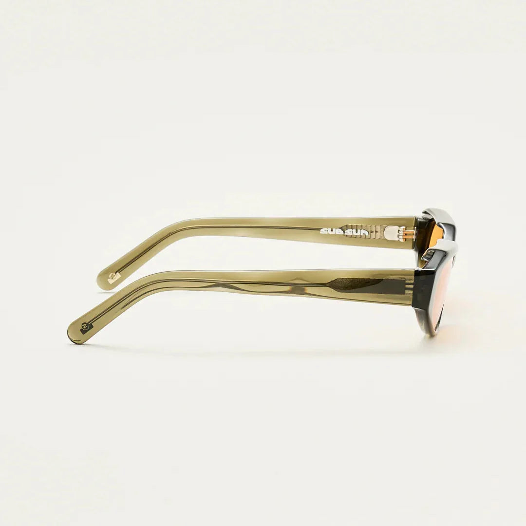 Sub Sun SUB015 Sunglasses - Transparent Green/Orange