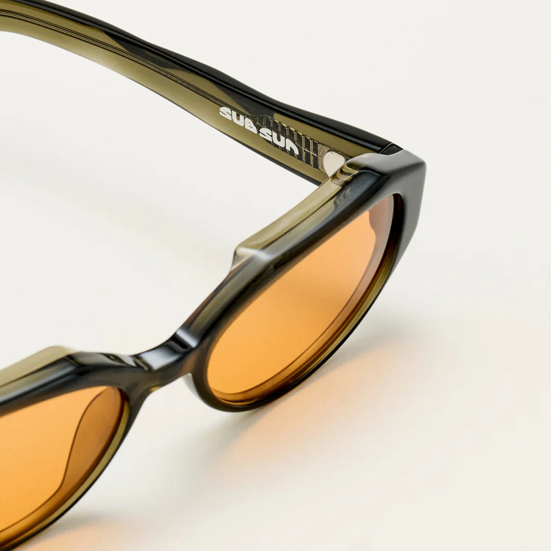 Sub Sun SUB015 Sunglasses - Transparent Green/Orange