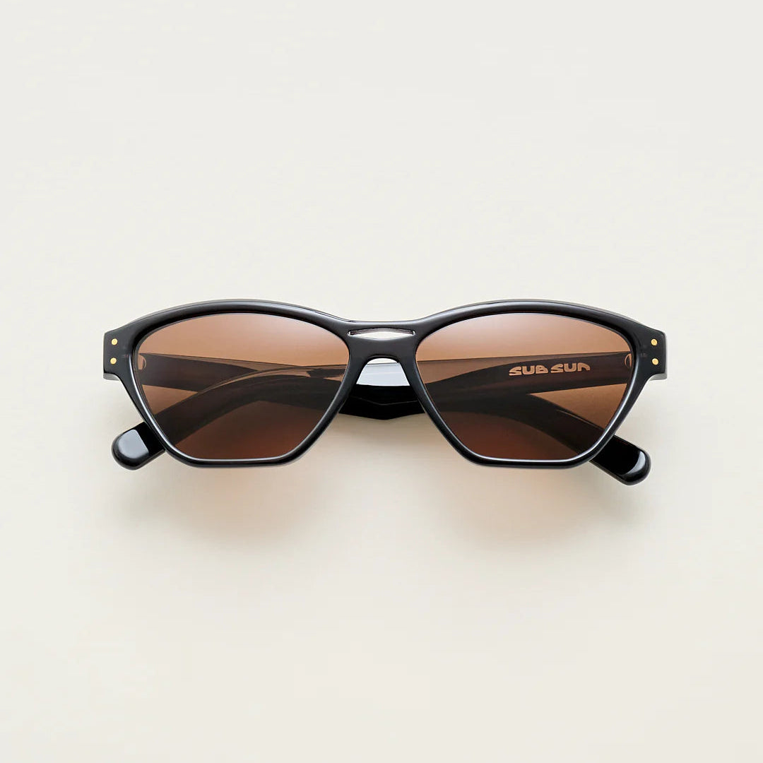 Sub Sun SUB016 Sunglasses - Transparent Black/Brown