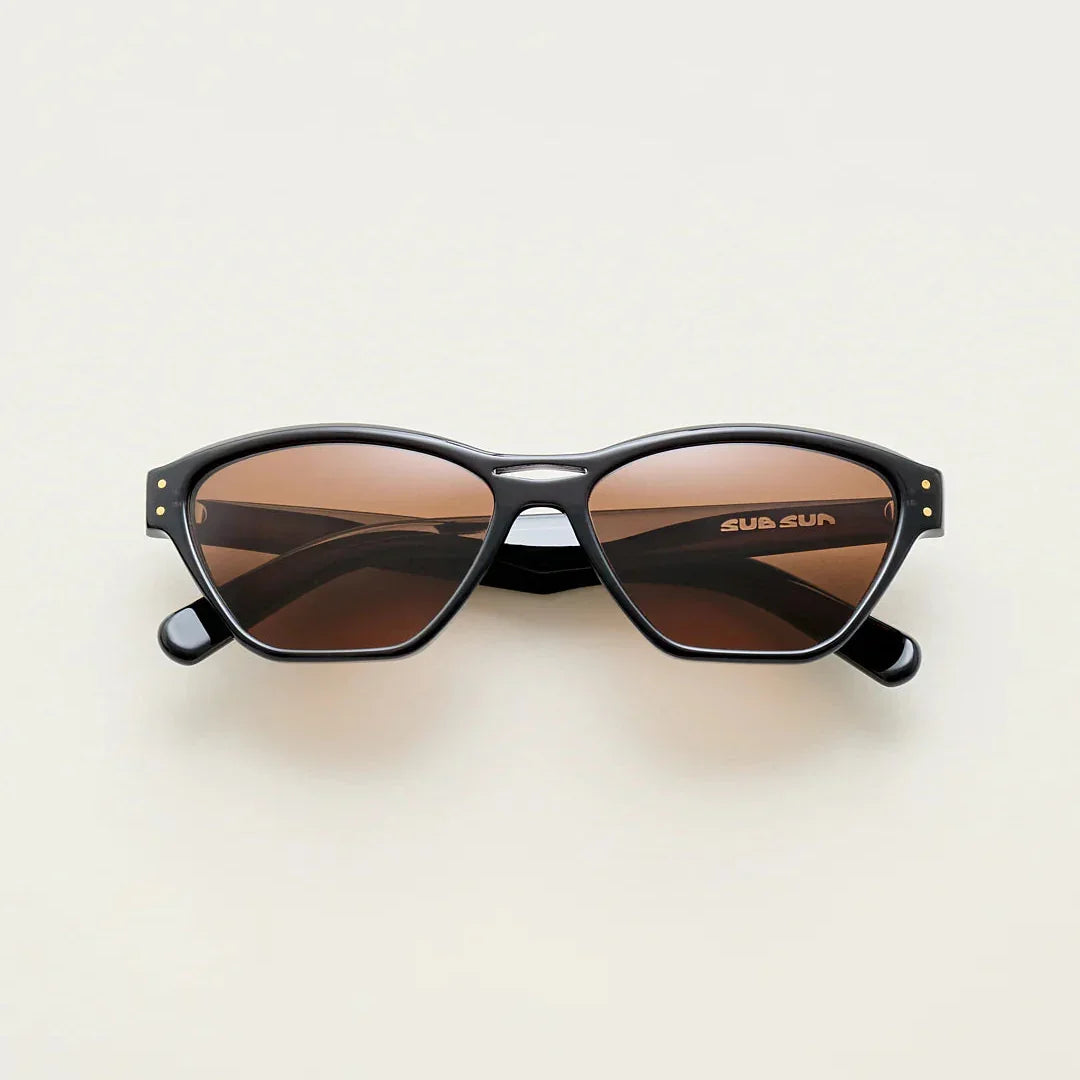 Sub Sun SUB016 Sunglasses - Transparent Black/Brown