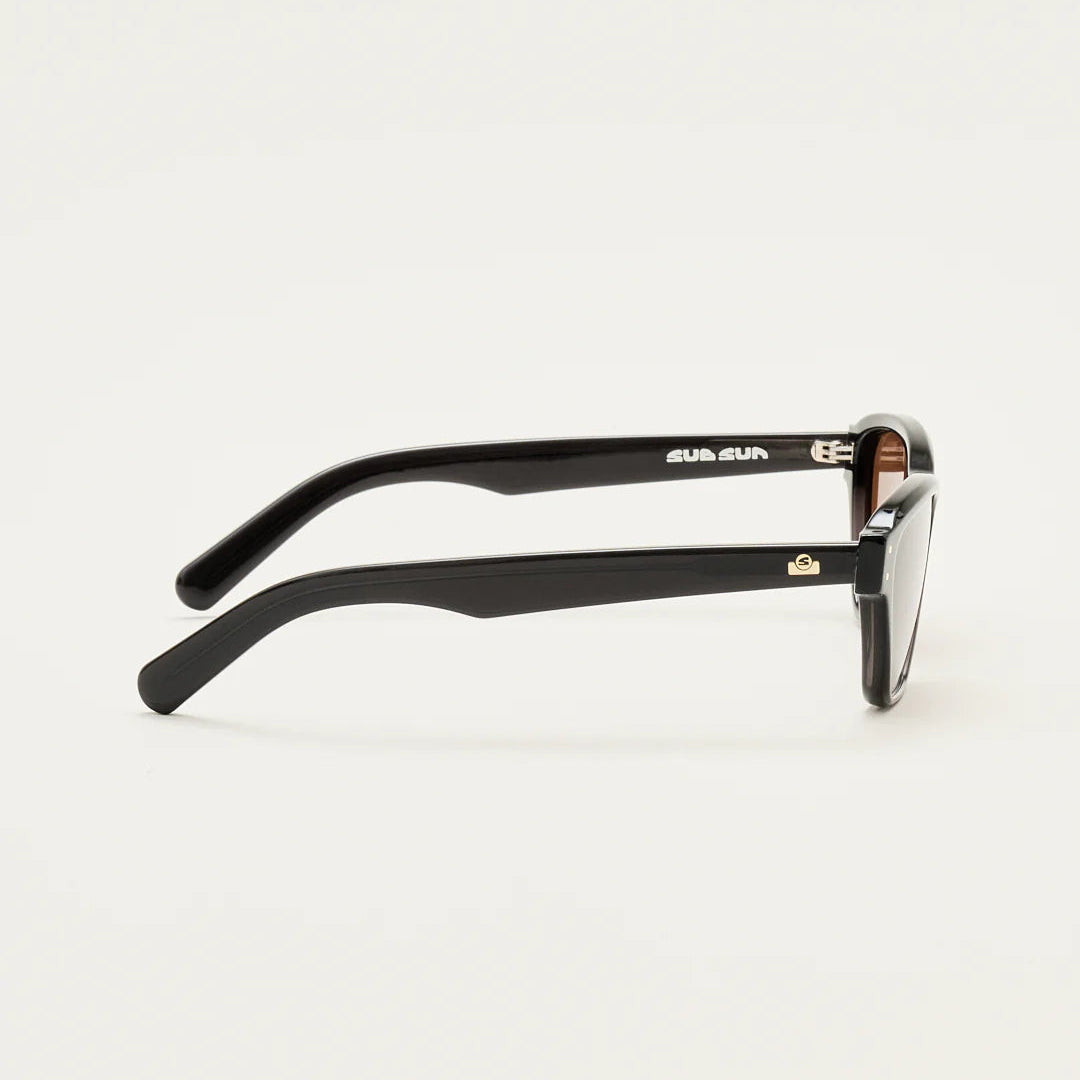Sub Sun SUB016 Sunglasses - Transparent Black/Brown