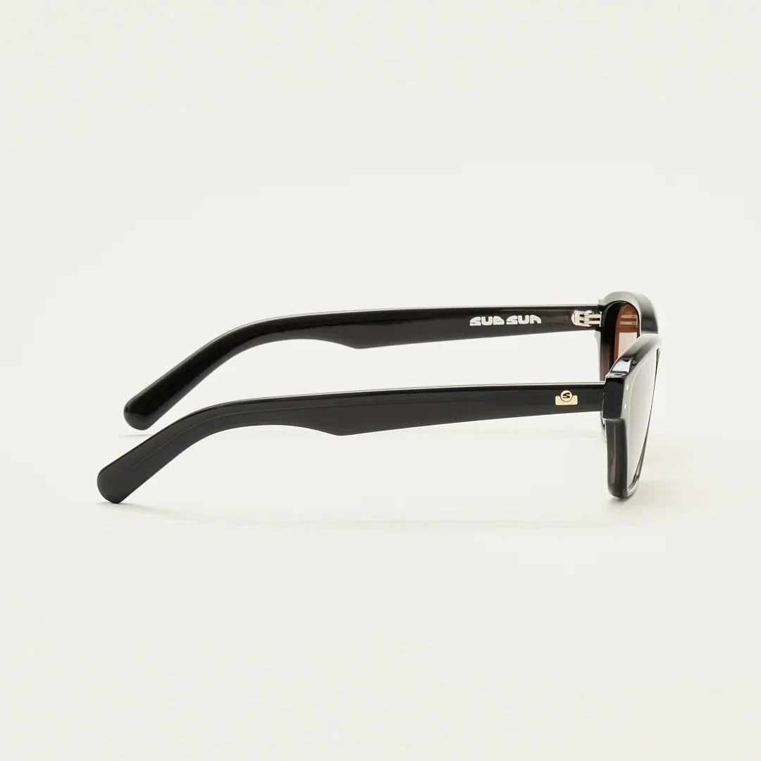 Sub Sun SUB016 Sunglasses - Transparent Black/Brown