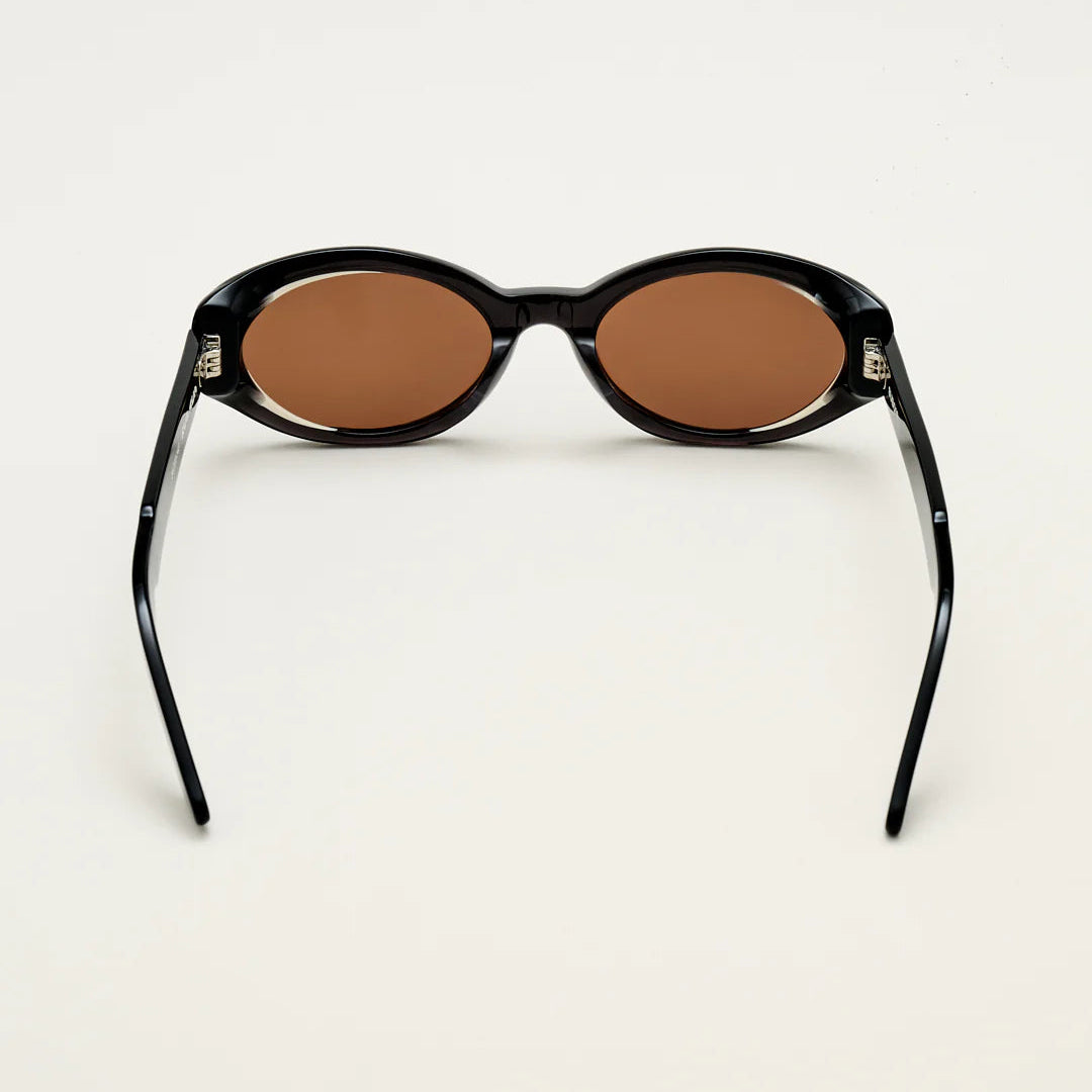 Sub Sun SUB018 Sunglasses - Transparent Black/Brown