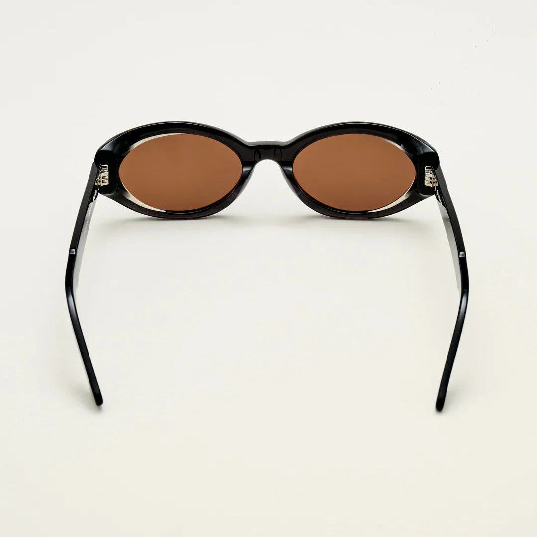 Sub Sun SUB018 Sunglasses - Transparent Black/Brown
