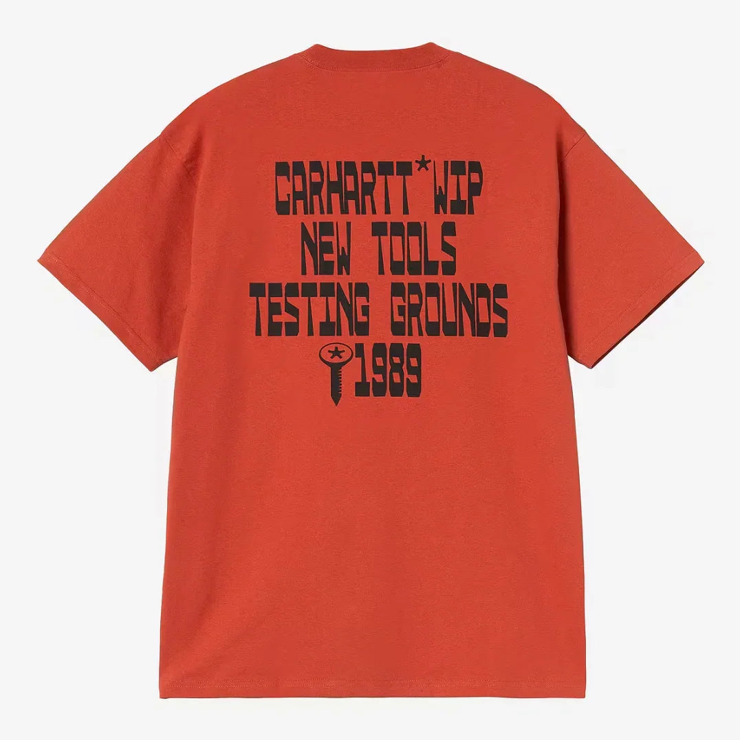 Carhartt WIP Blocks T-Shirt - Oxide Red - Never Never