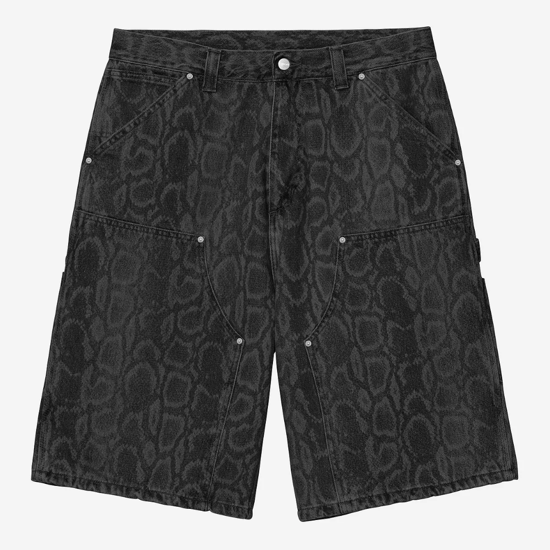 Carhartt WIP OG Double Knee Short - Black Snake Camo