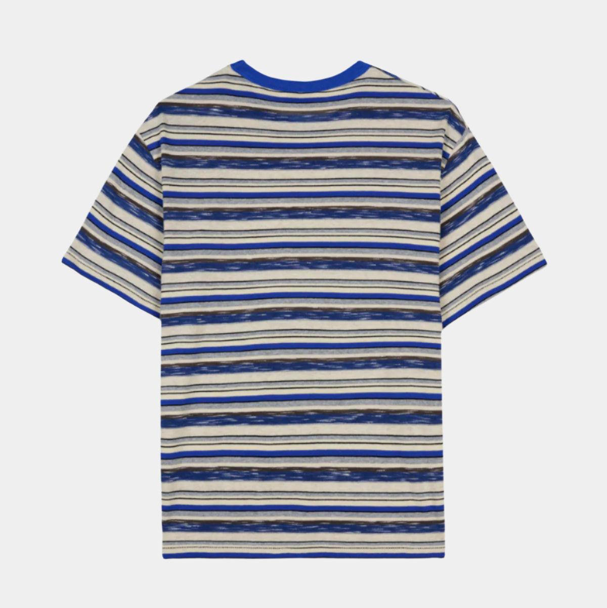 Brain Dead Toni Striped T-Shirt -Blue Multi - Never Never