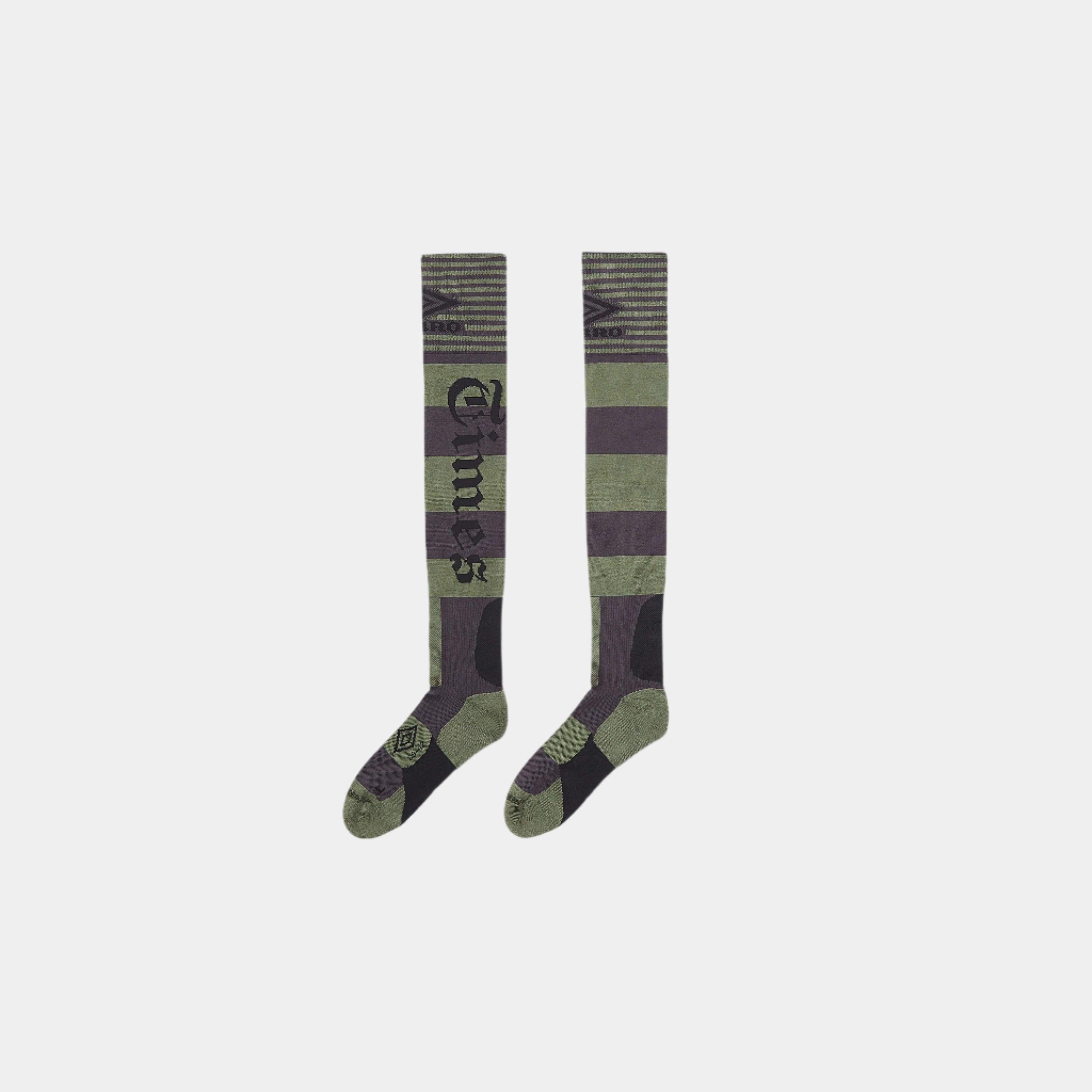 Umbro Hard Times Socks - Army Green/Anthracite - Never Never