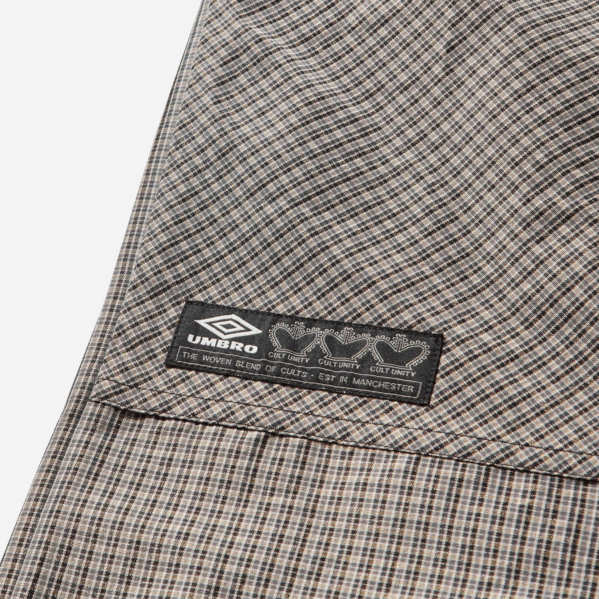 Umbro By Slam Jam Check Track Pants - Beige/Black