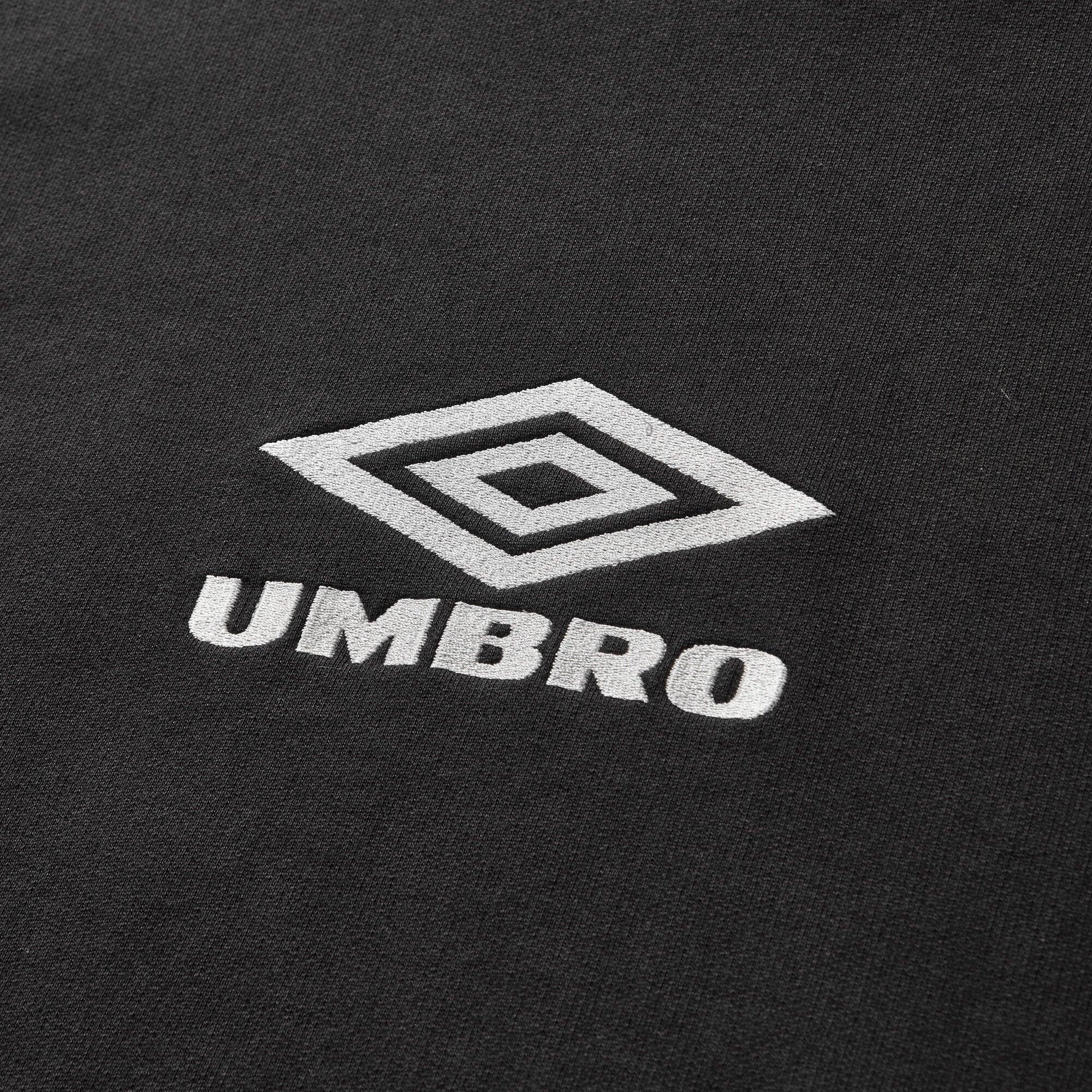 Umbro By Slam Jam OG Logo Mask Hoodie - Washed Black