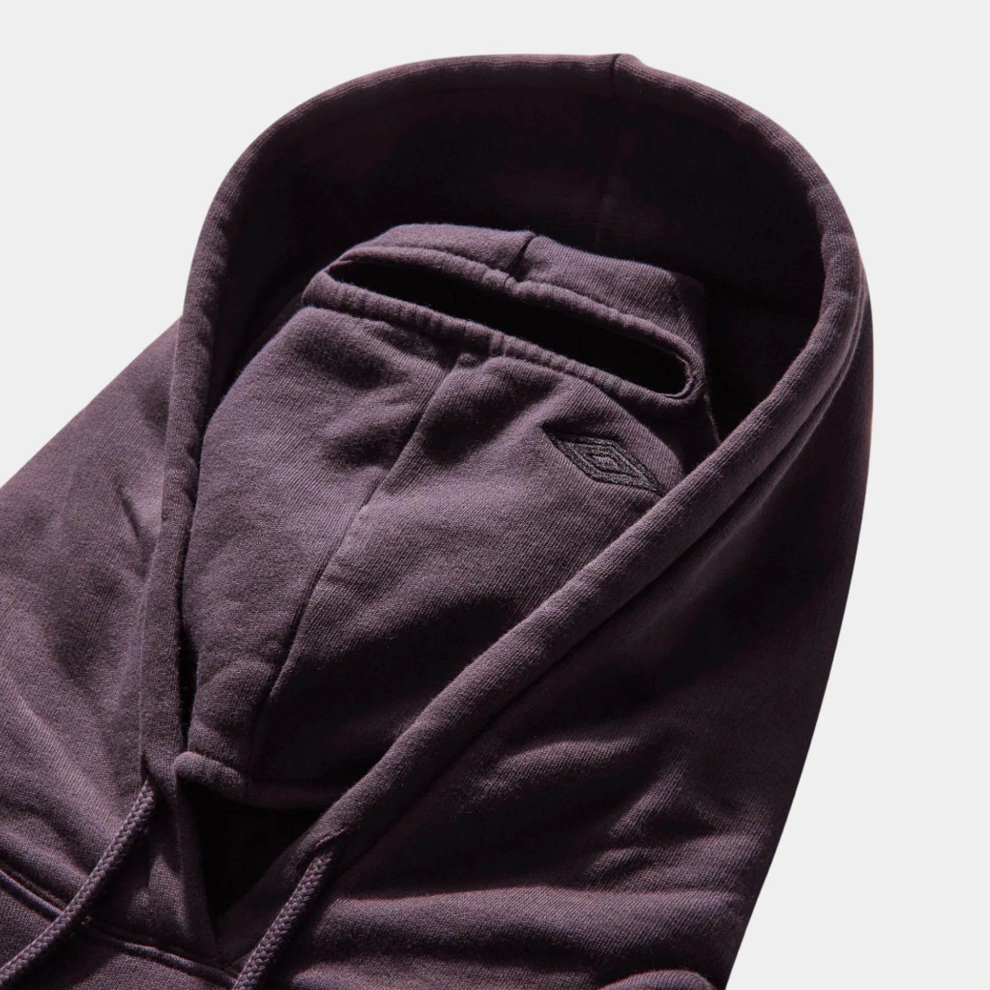 Umbro By Slam Jam OG Logo Mask Hoodie - Dark Purple