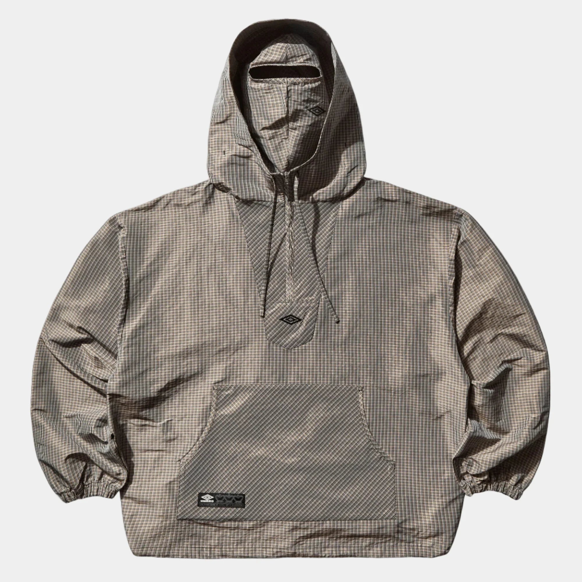 Umbro By Slam Jam Masked Check Anorak - Beige/Black