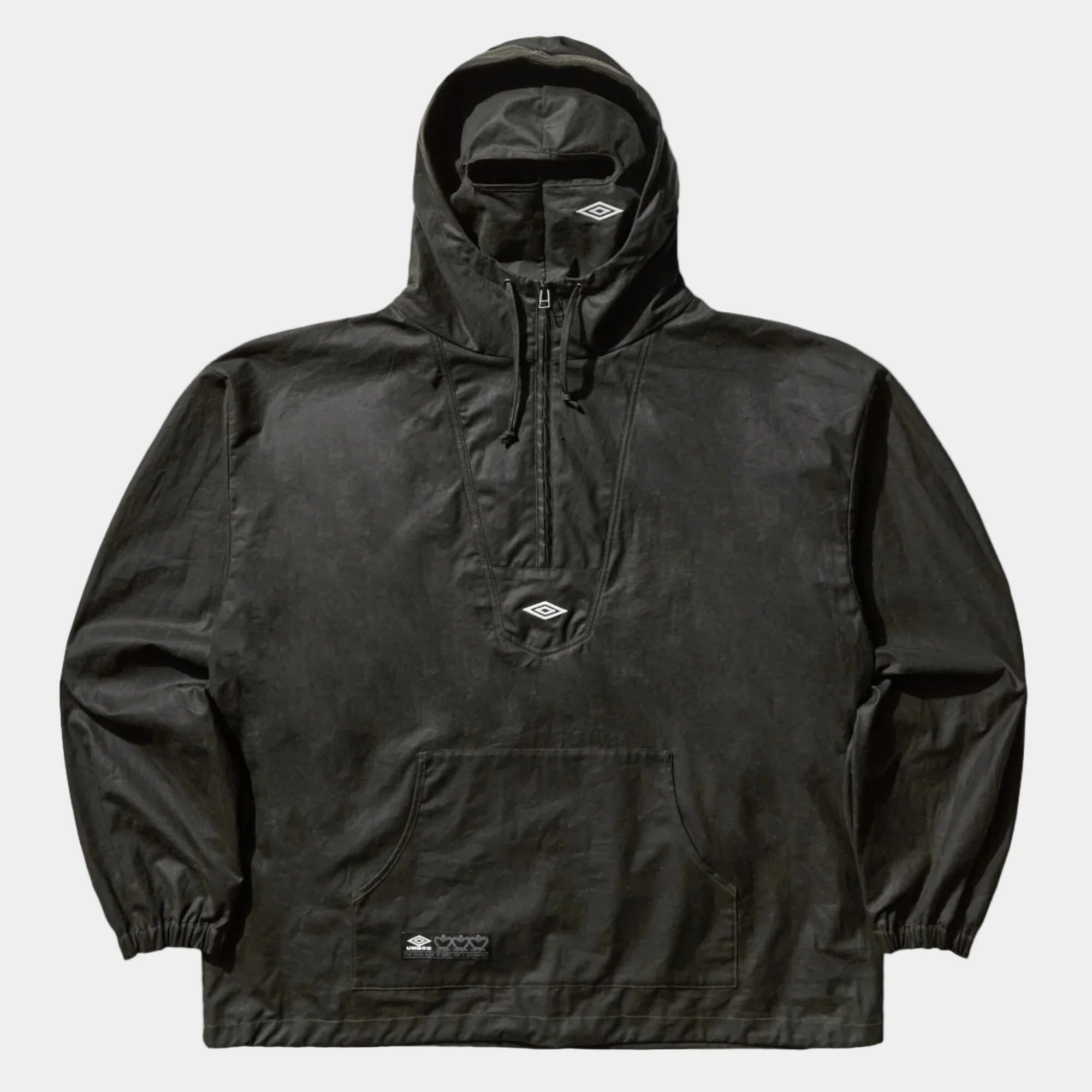 Umbro By Slam Jam Masked Waxed Anorak - Dark Olive