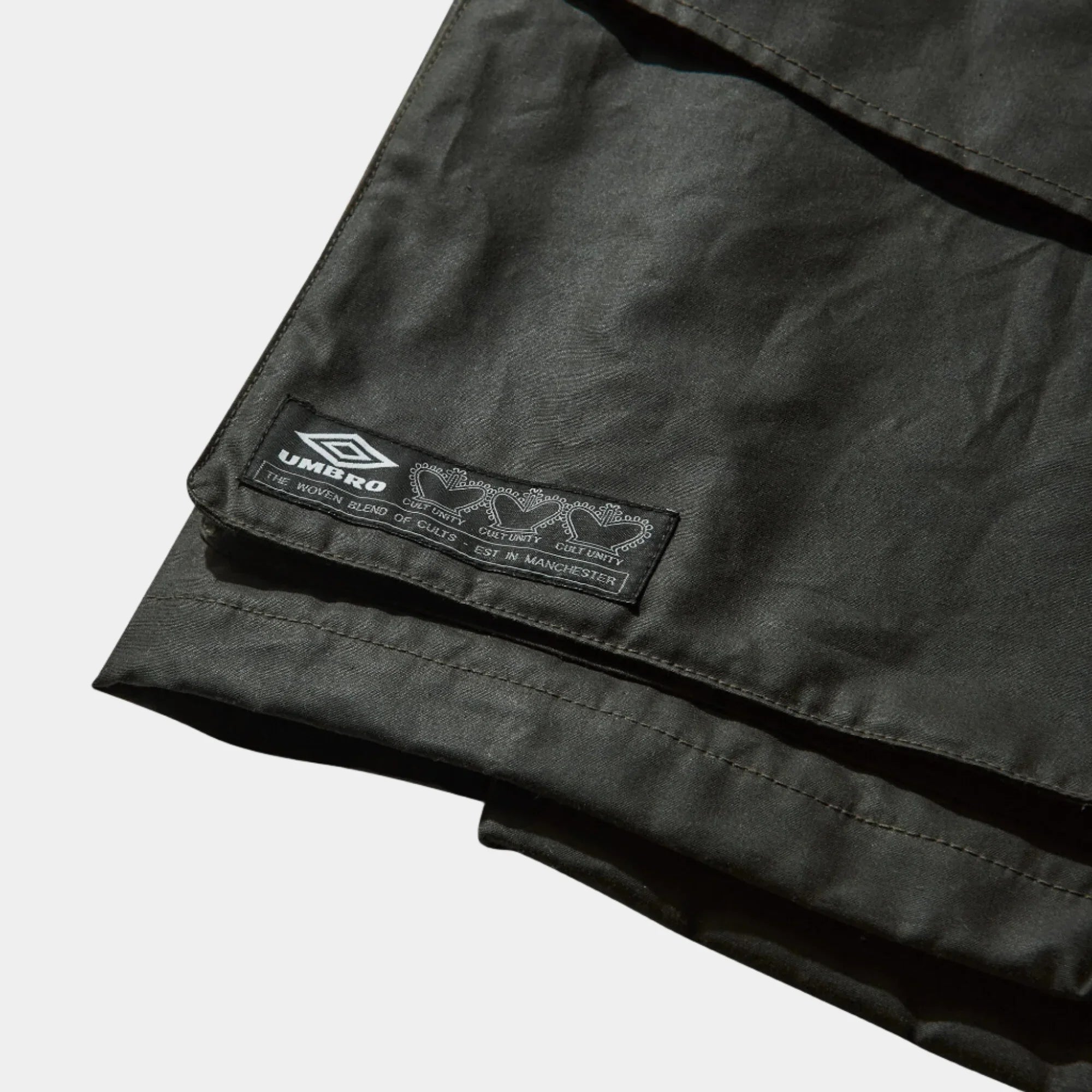 Umbro By Slam Jam Trainer Waxed Jacket - Dark Olive