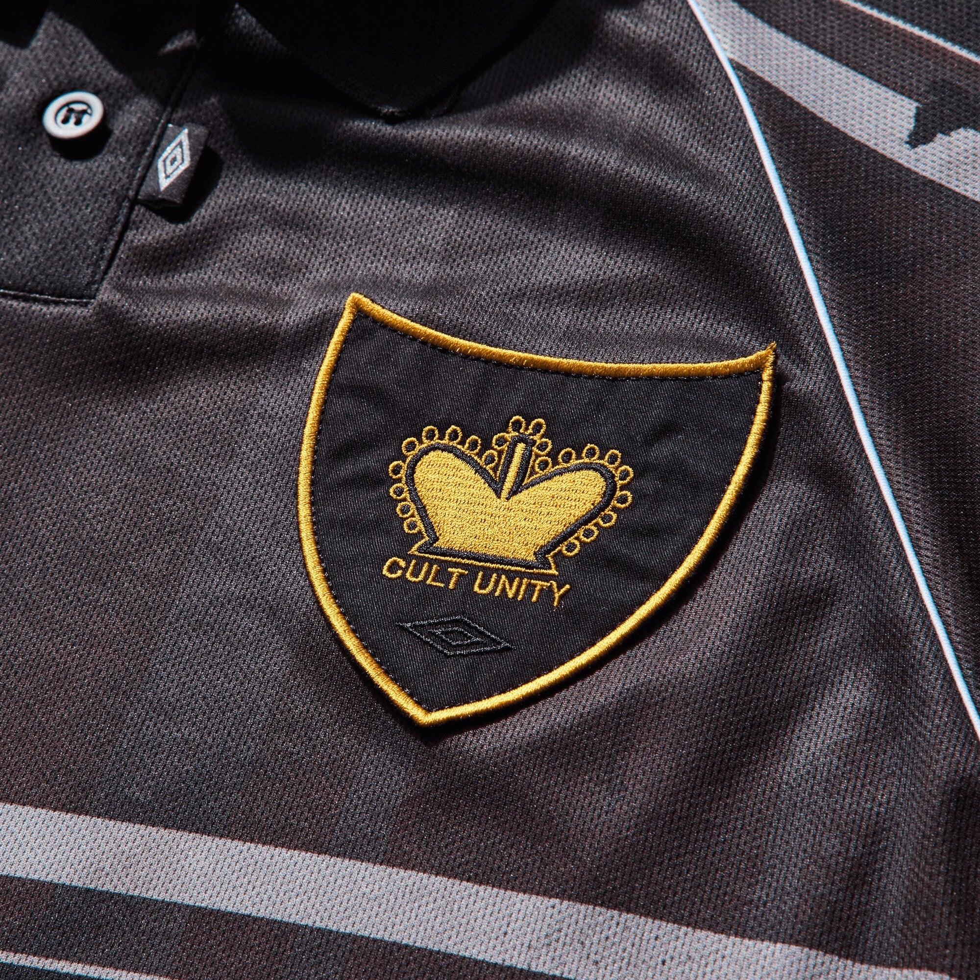 Umbro By Slam Jam Distressed Spycam Polo - Purple/Black