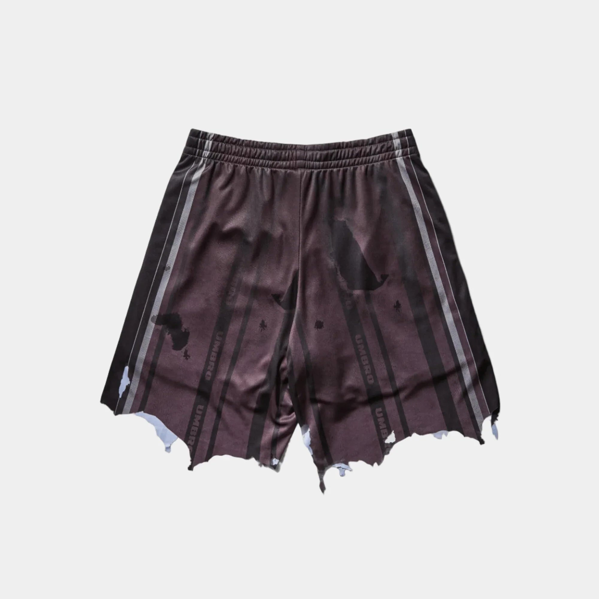 Umbro By Slam Jam Distressed Shorts - Purple/Black