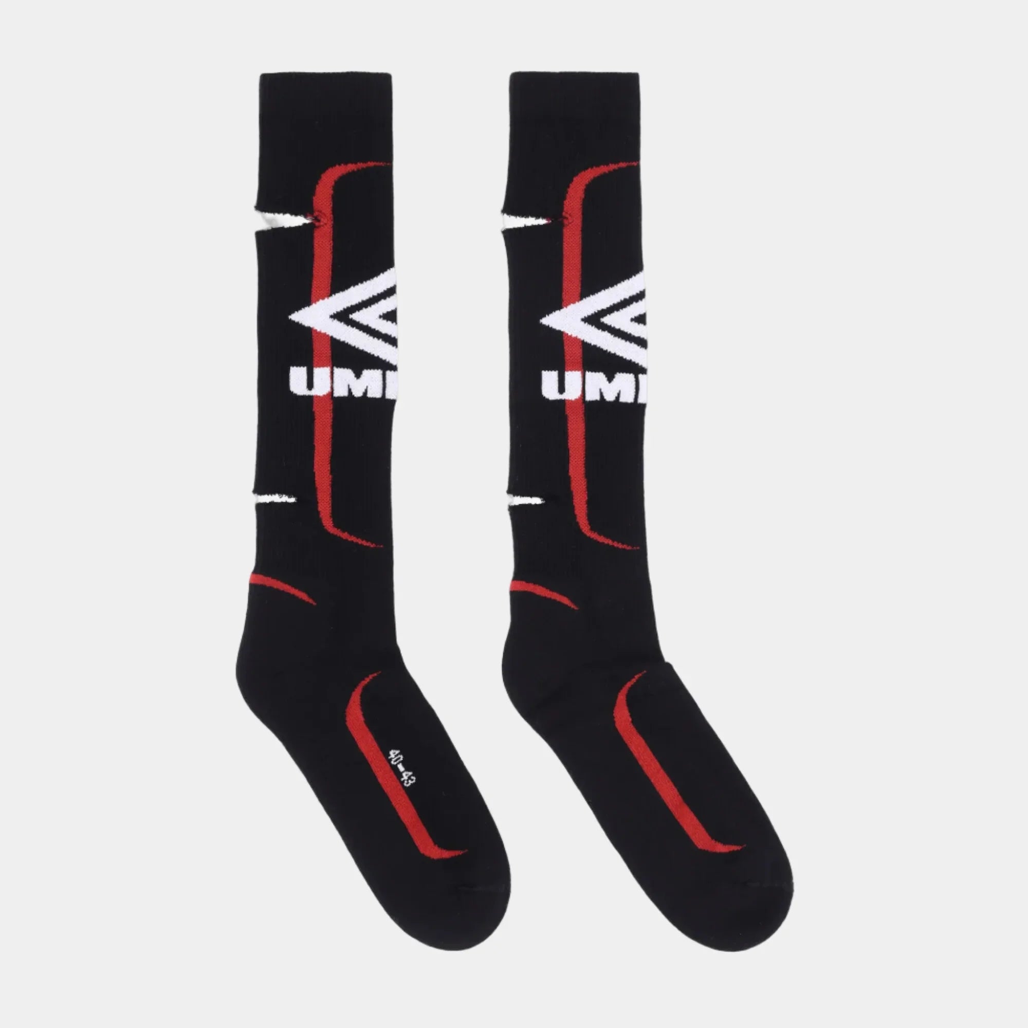 Umbro By Slam Jam Logo Socks - Black