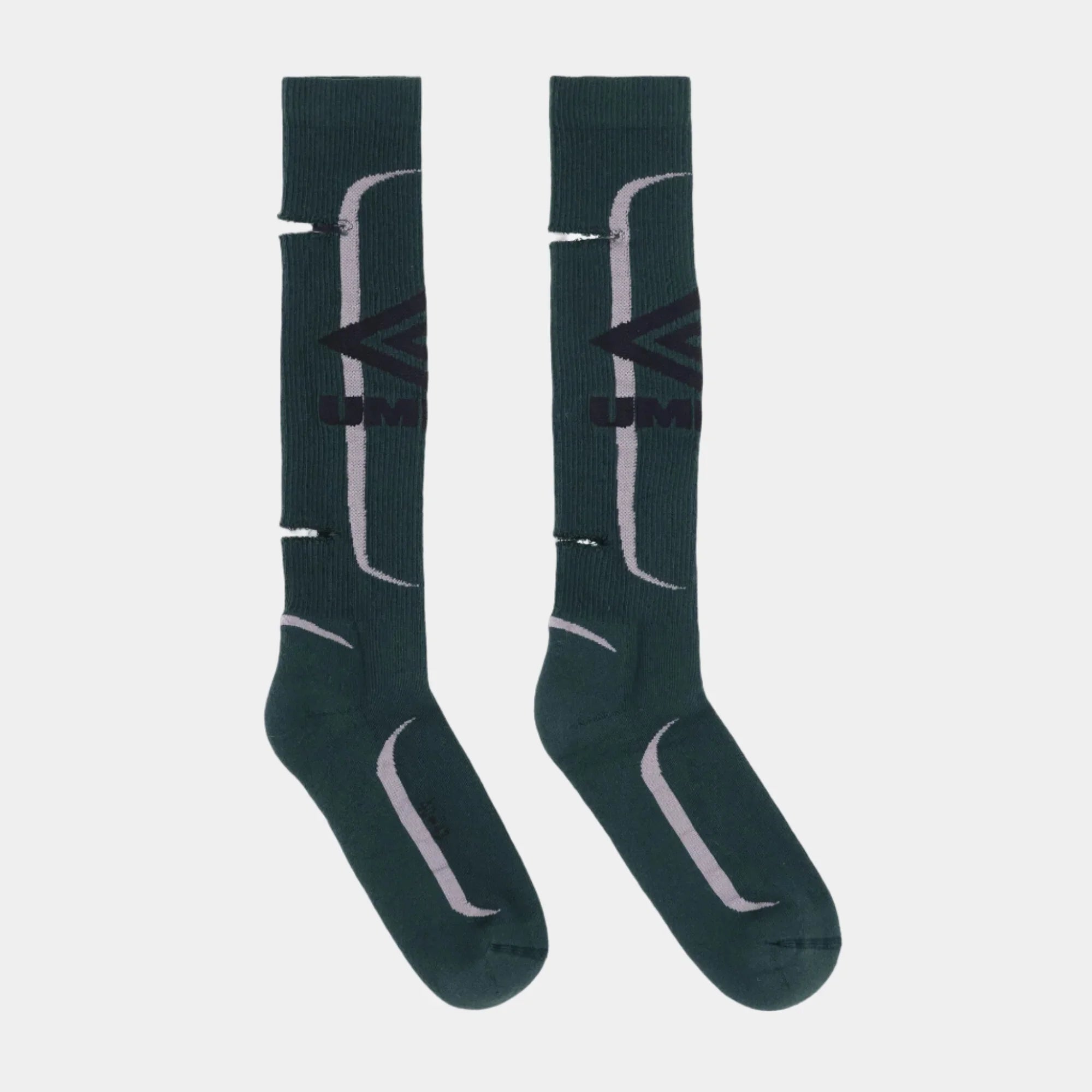 Umbro By Slam Jam Logo Socks - Dark Olive