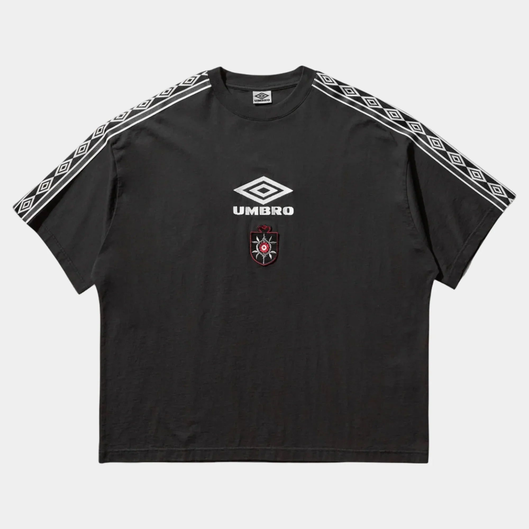 Umbro By Slam Jam OG Tape T-Shirt - Washed Black