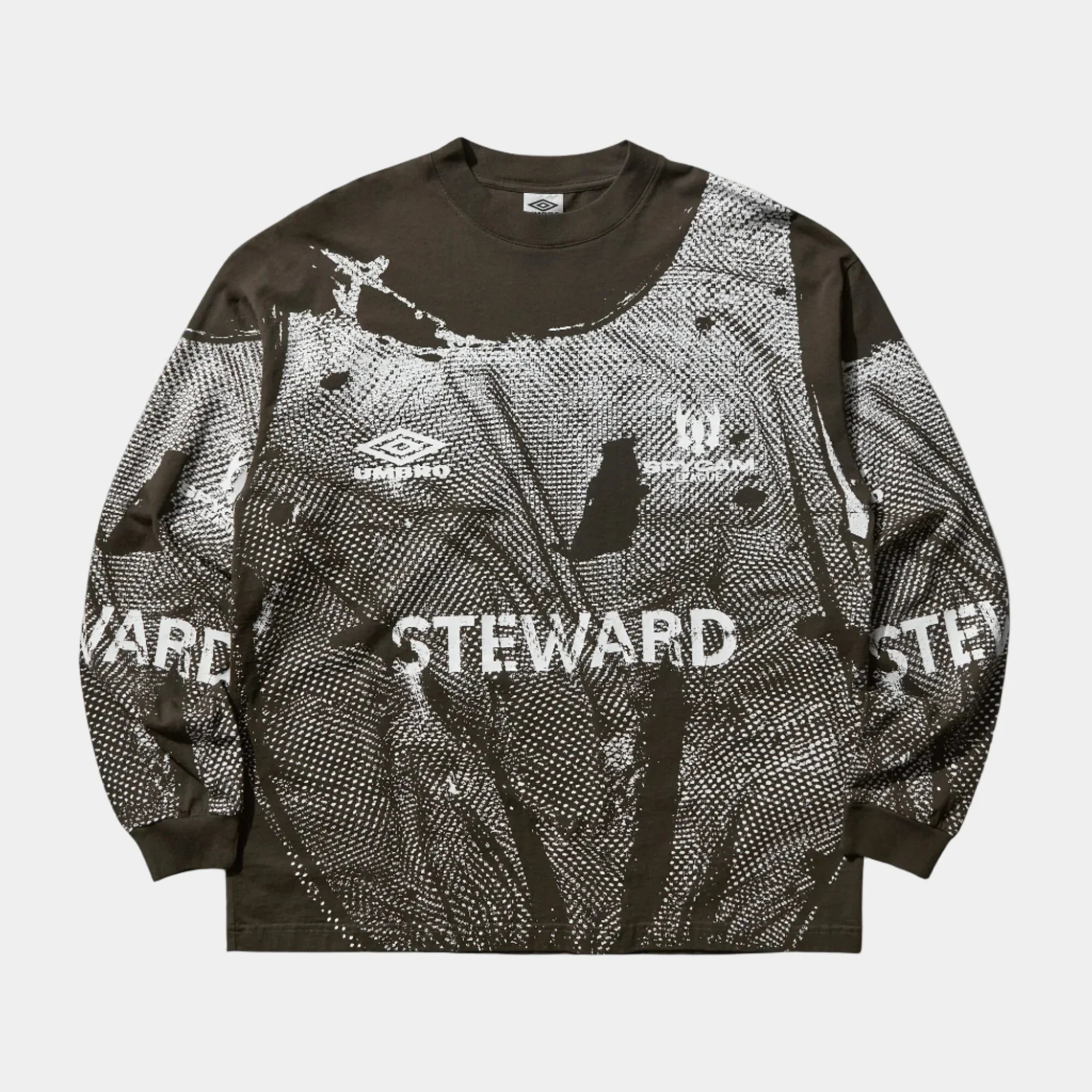 Umbro By Slam Jam Steward Vest Long Sleeve T-Shirt - Dark Olive