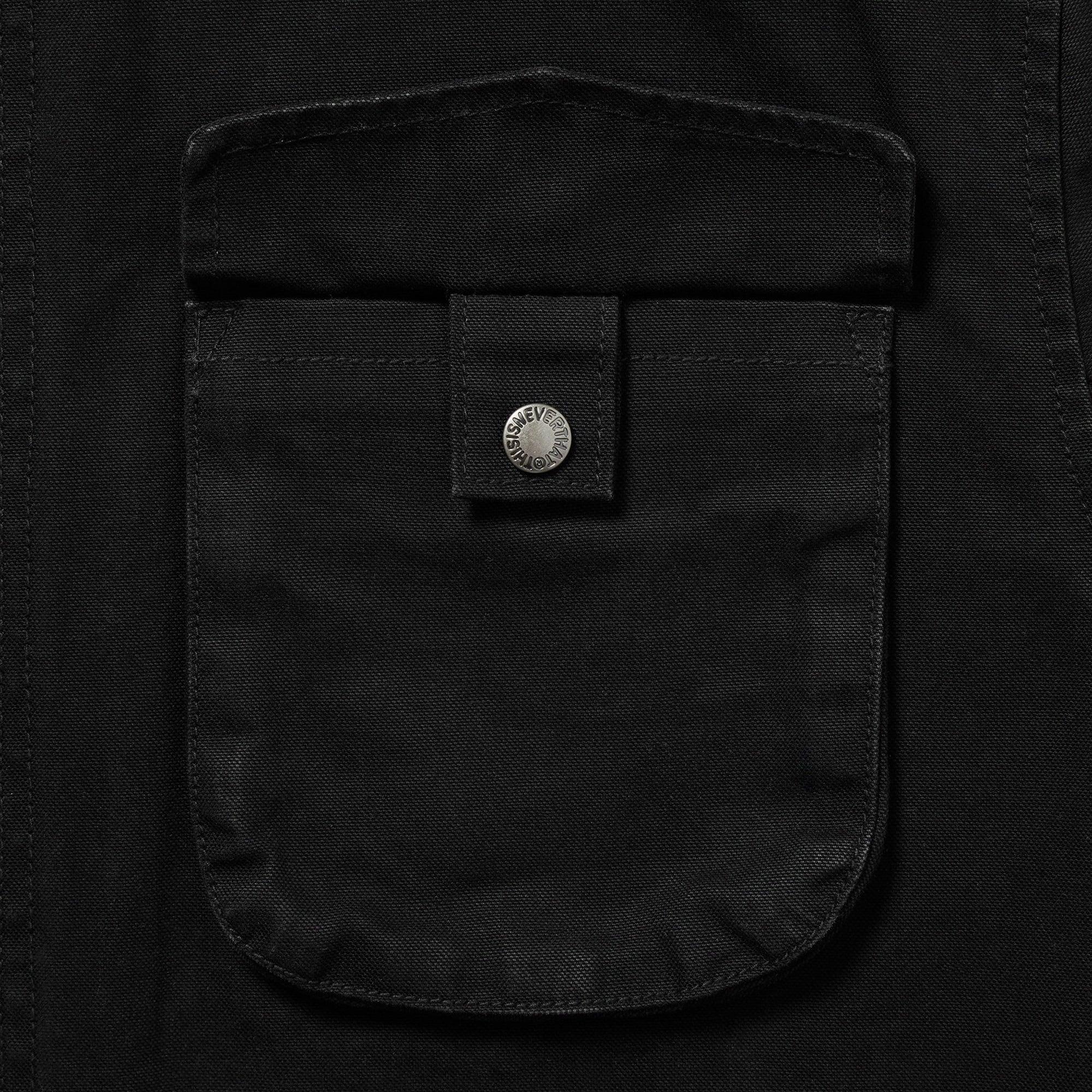 thisisneverthat Washed Zip Shirt - Black - Never Never